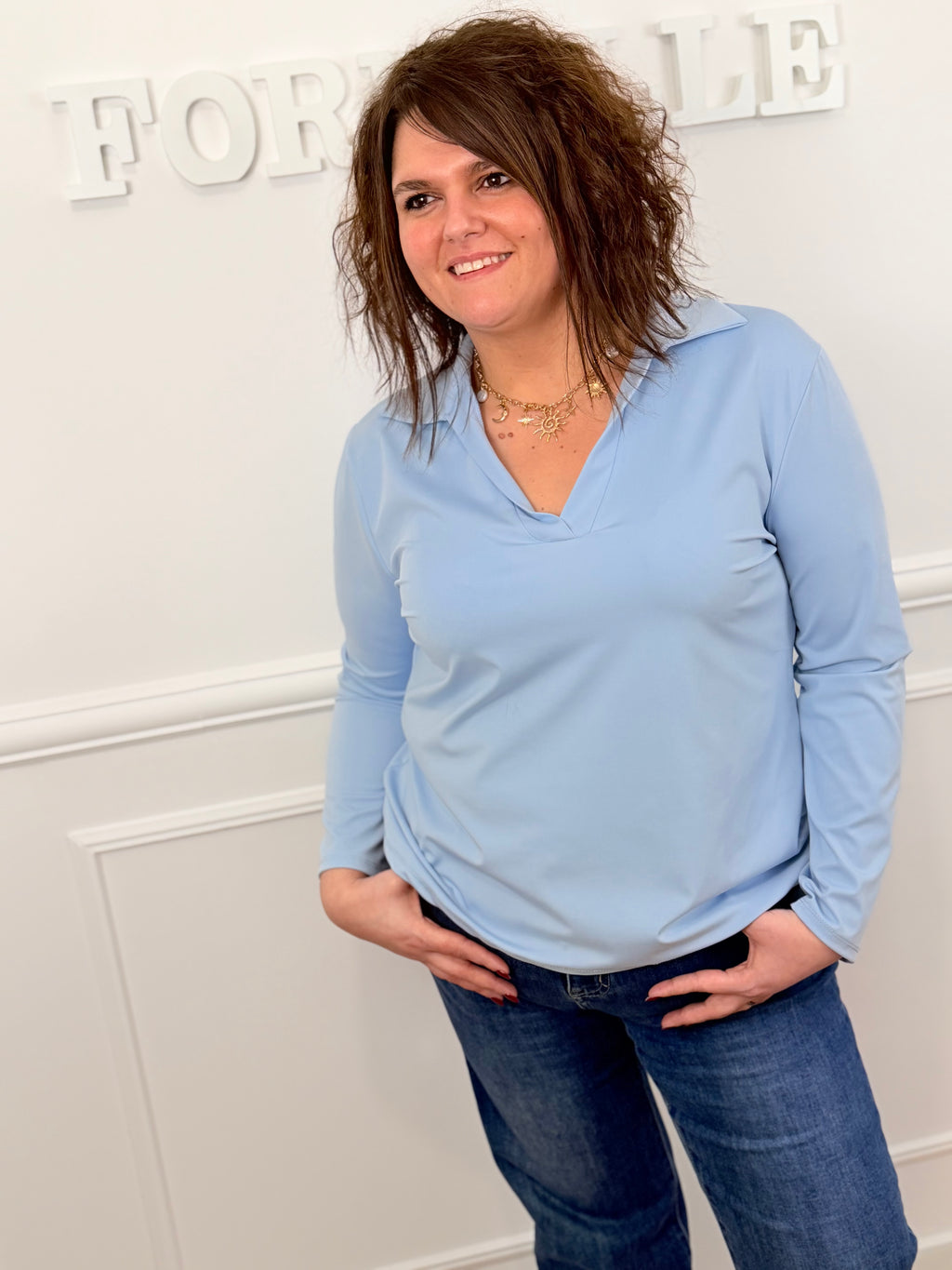 Blouse Soraya bleu