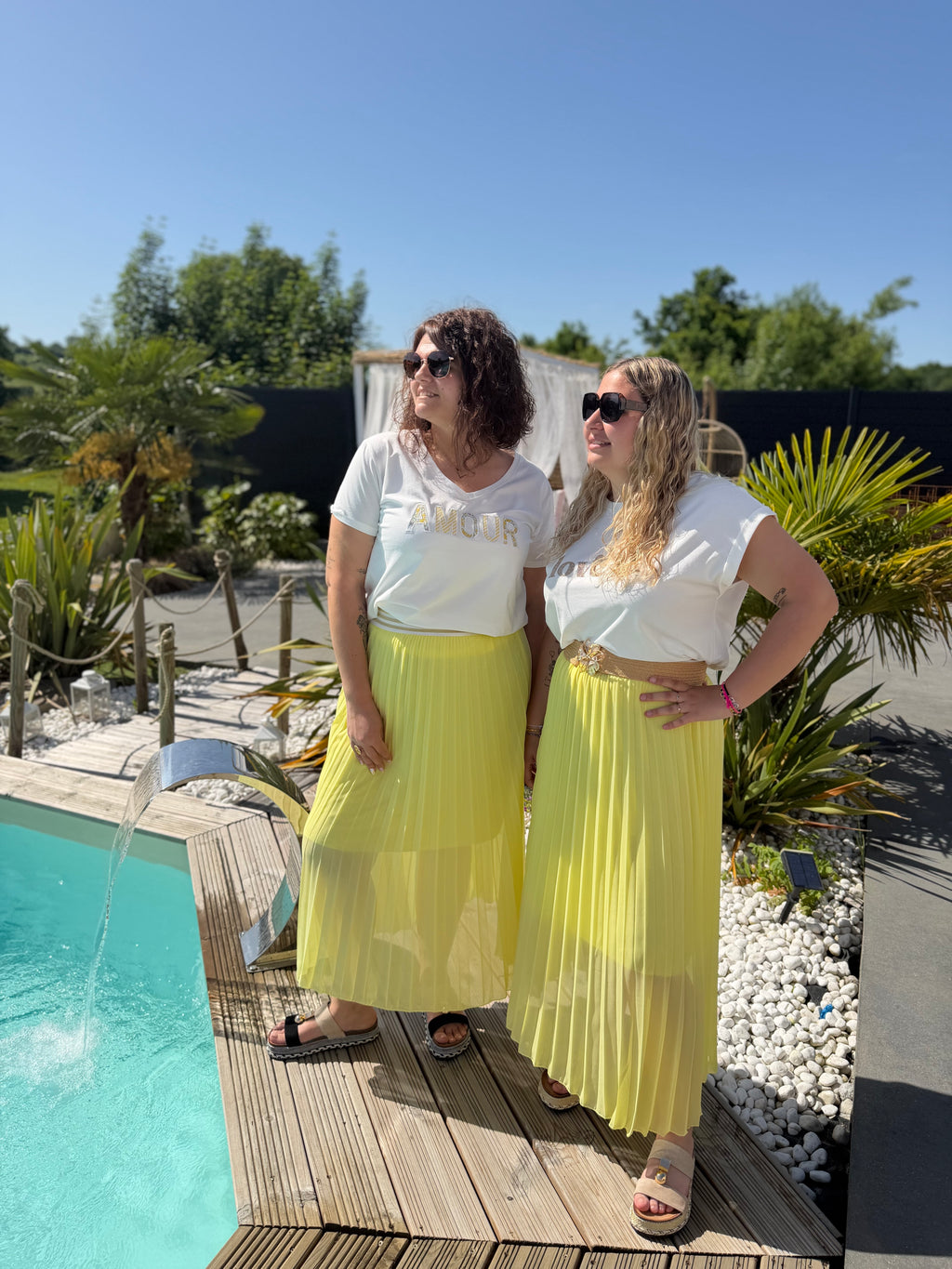 T-shirt amour jaune
