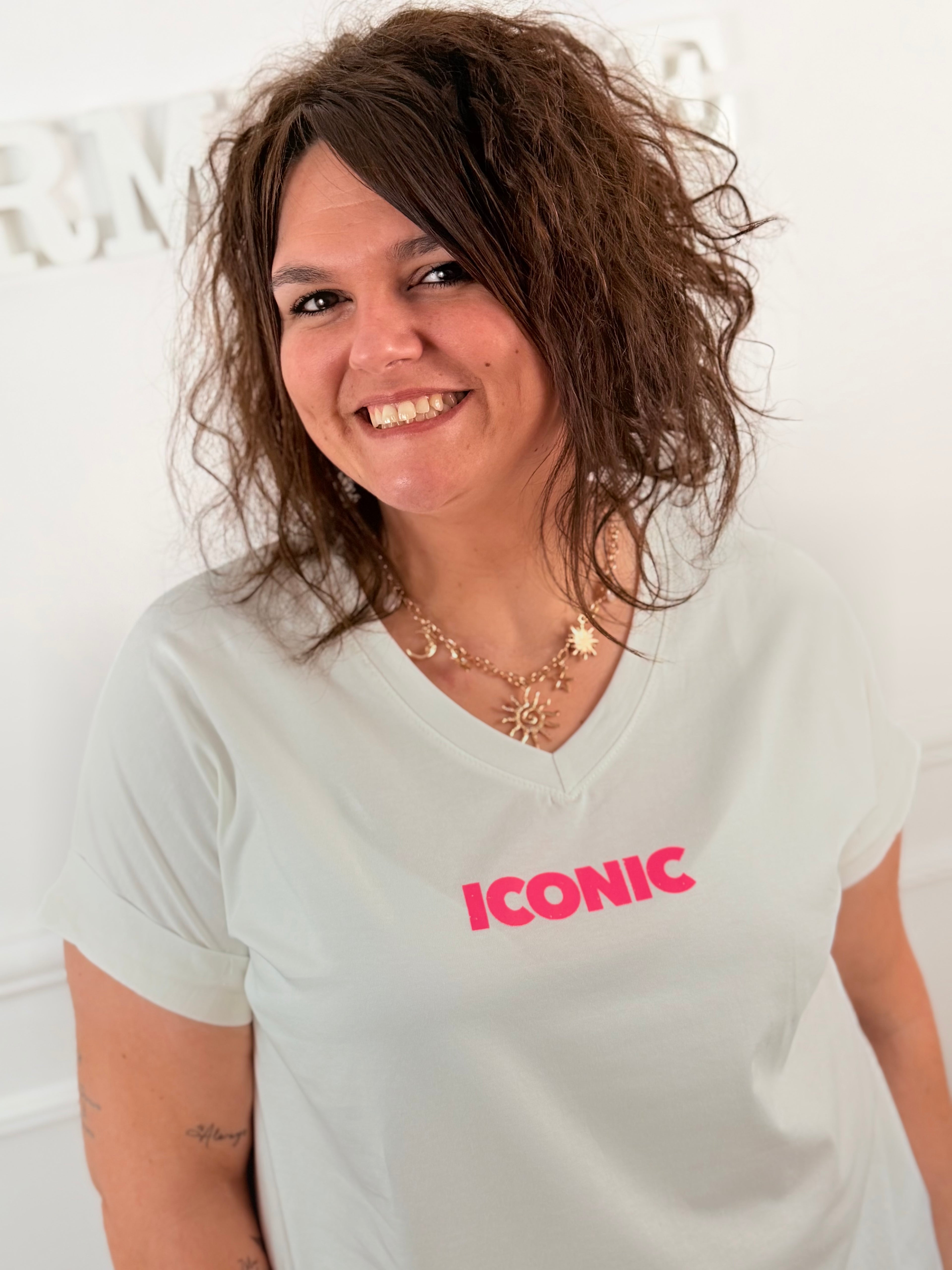T-shirt Iconic blanc