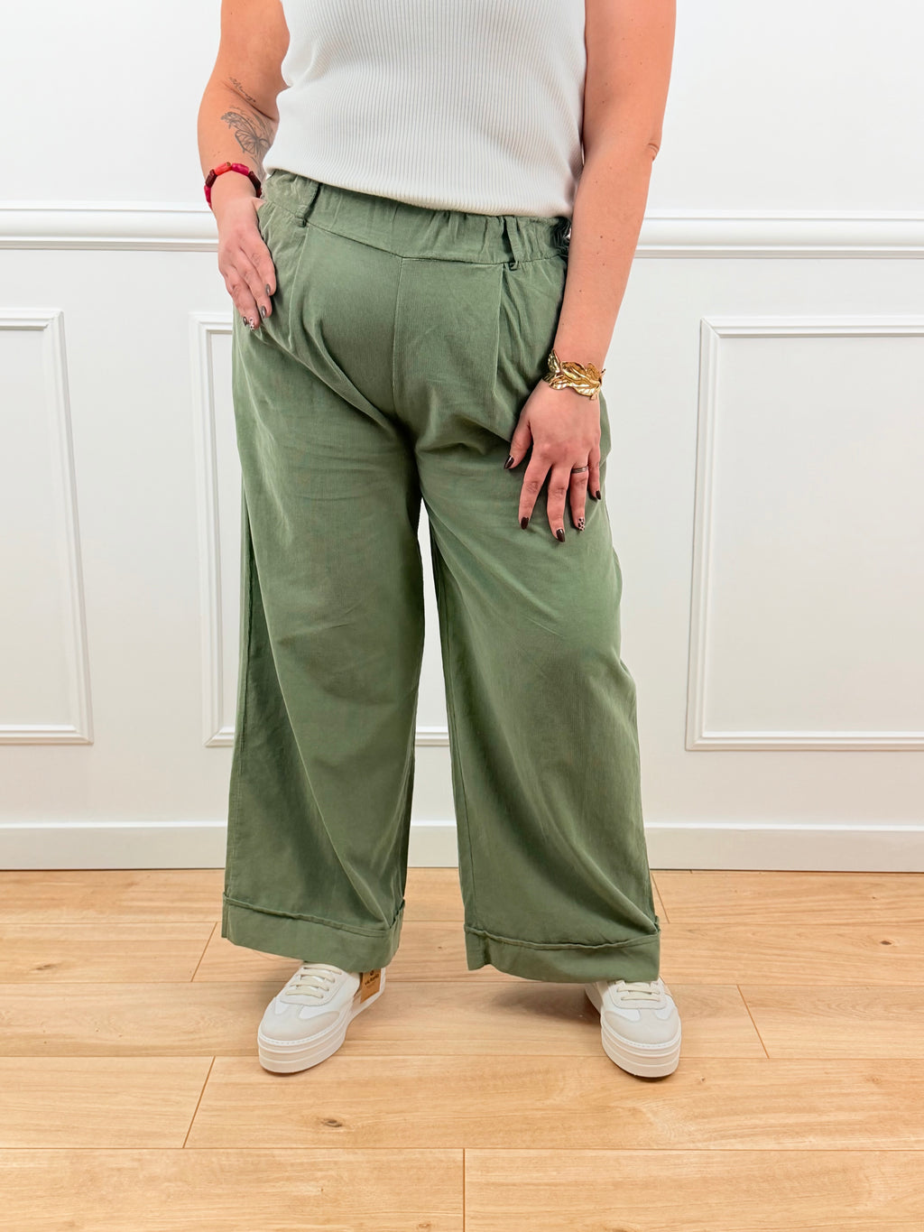 🌿 Pantalon Paloma – Vert