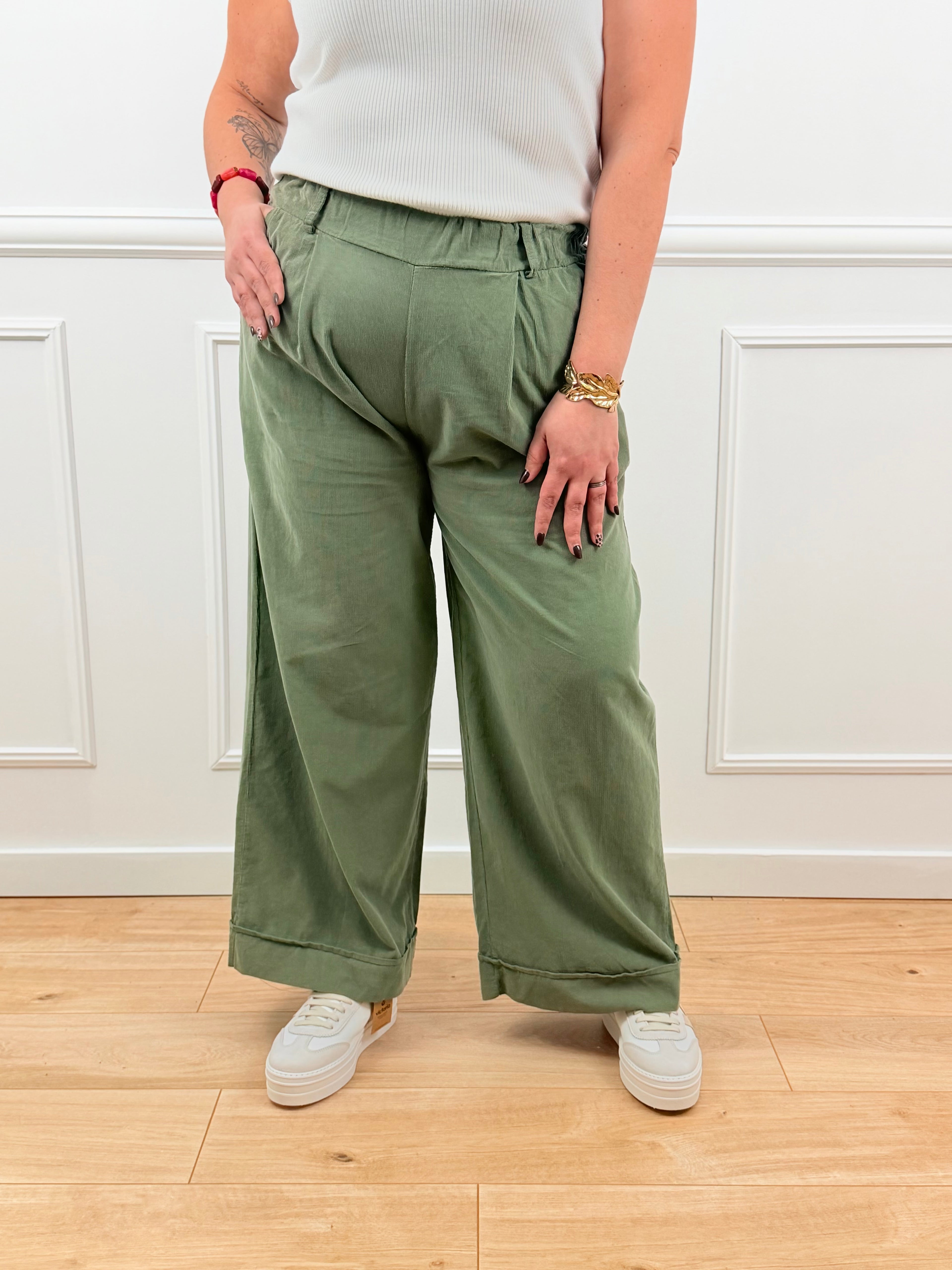 🌿 Pantalon Paloma – Vert