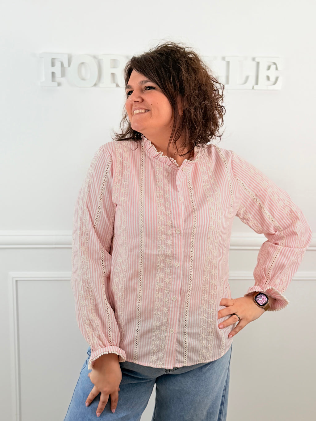 Chemisier Stacy rose