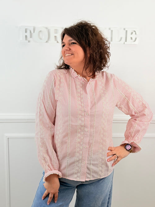 Chemisier Stacy rose