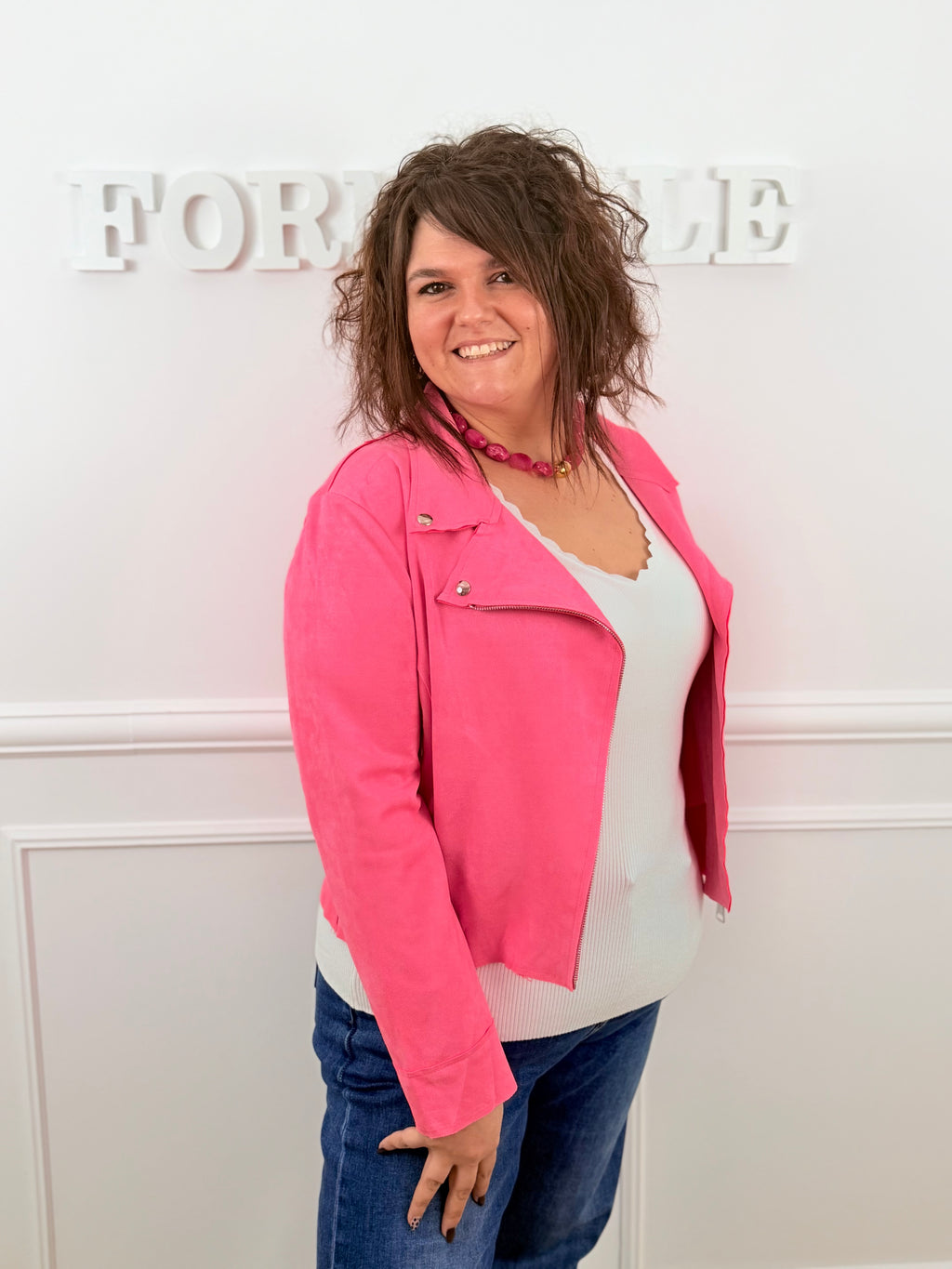 La veste Maya rose flash