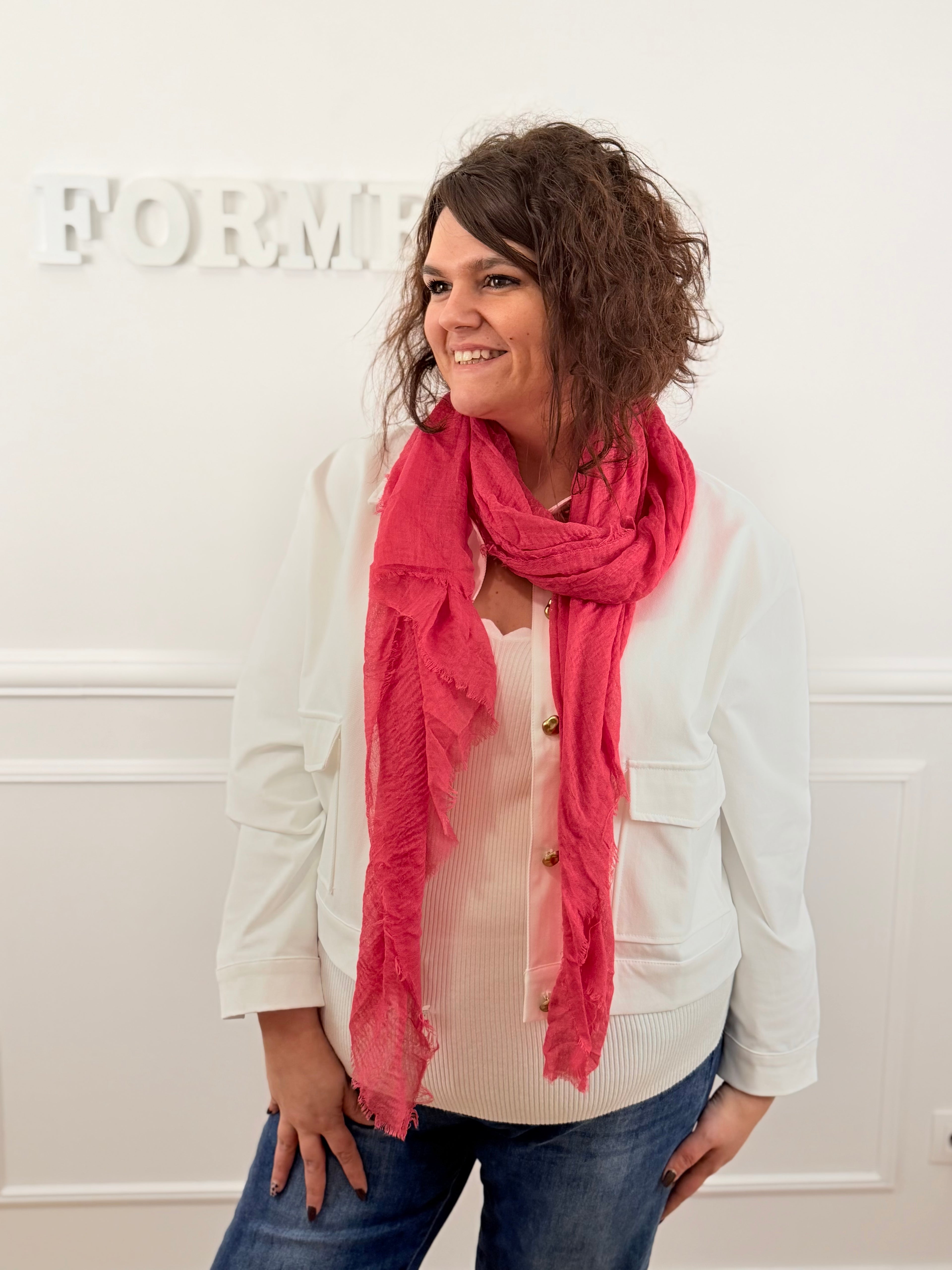 Le foulard Loana fushia