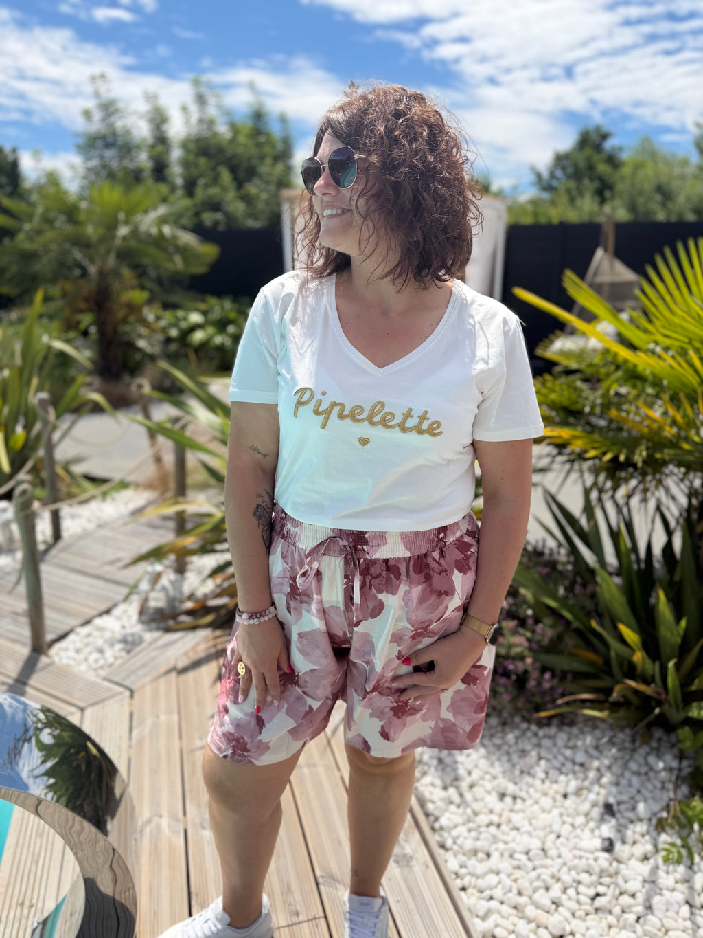 Short Fluide rose