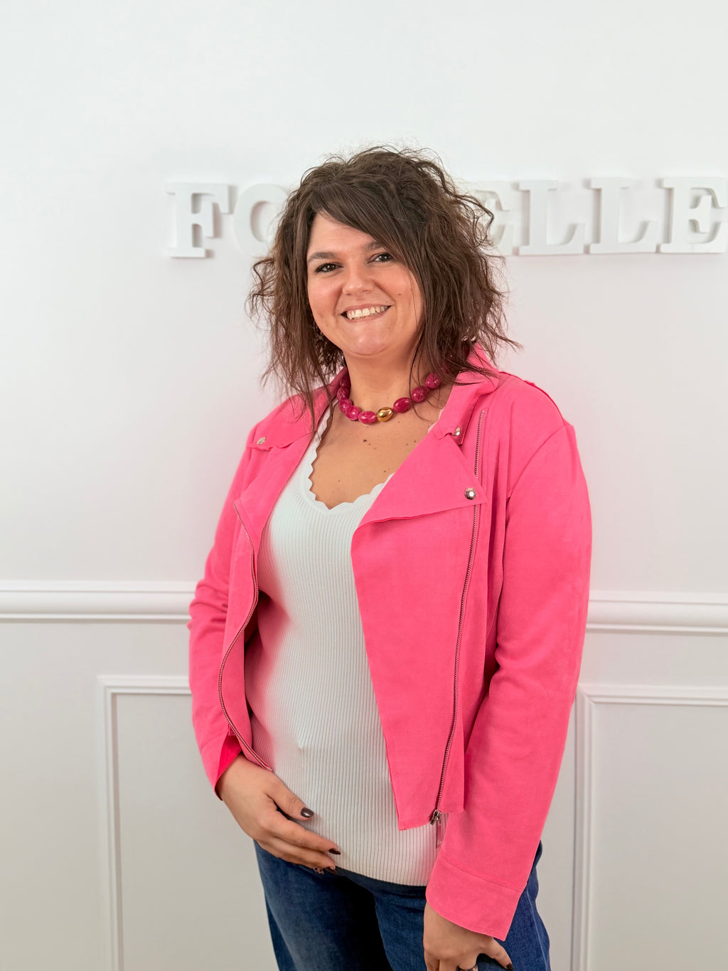 La veste Maya rose flash