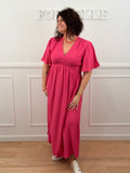 Robe Maelys fushia
