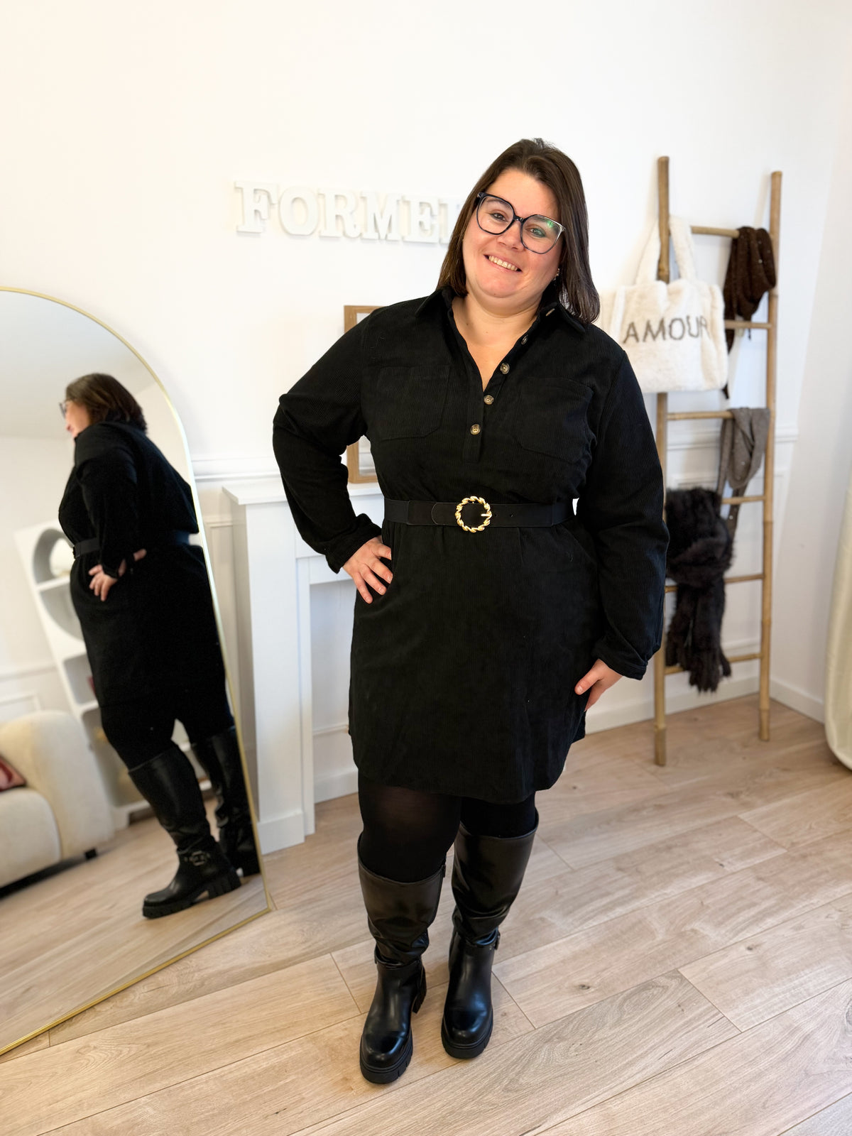 La robe Maria velours