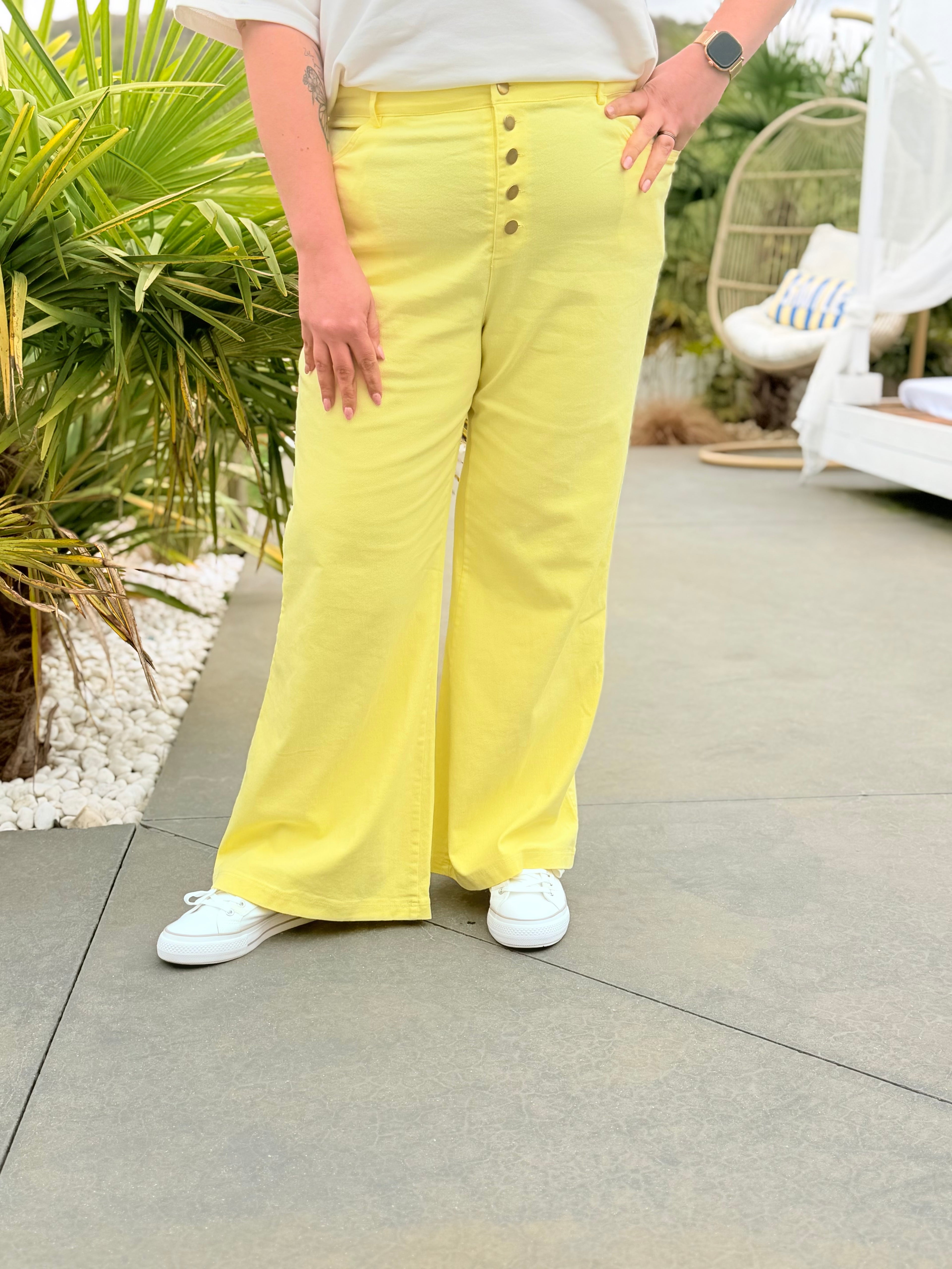 Le pantalon Méa jaune