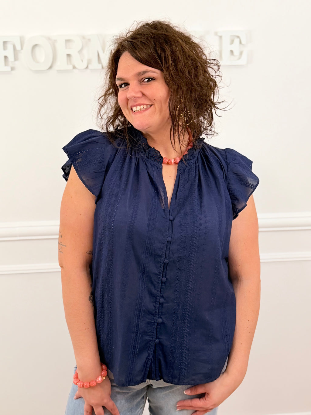 Blouse Zaya bleu marine
