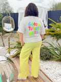 Le pantalon Méa jaune