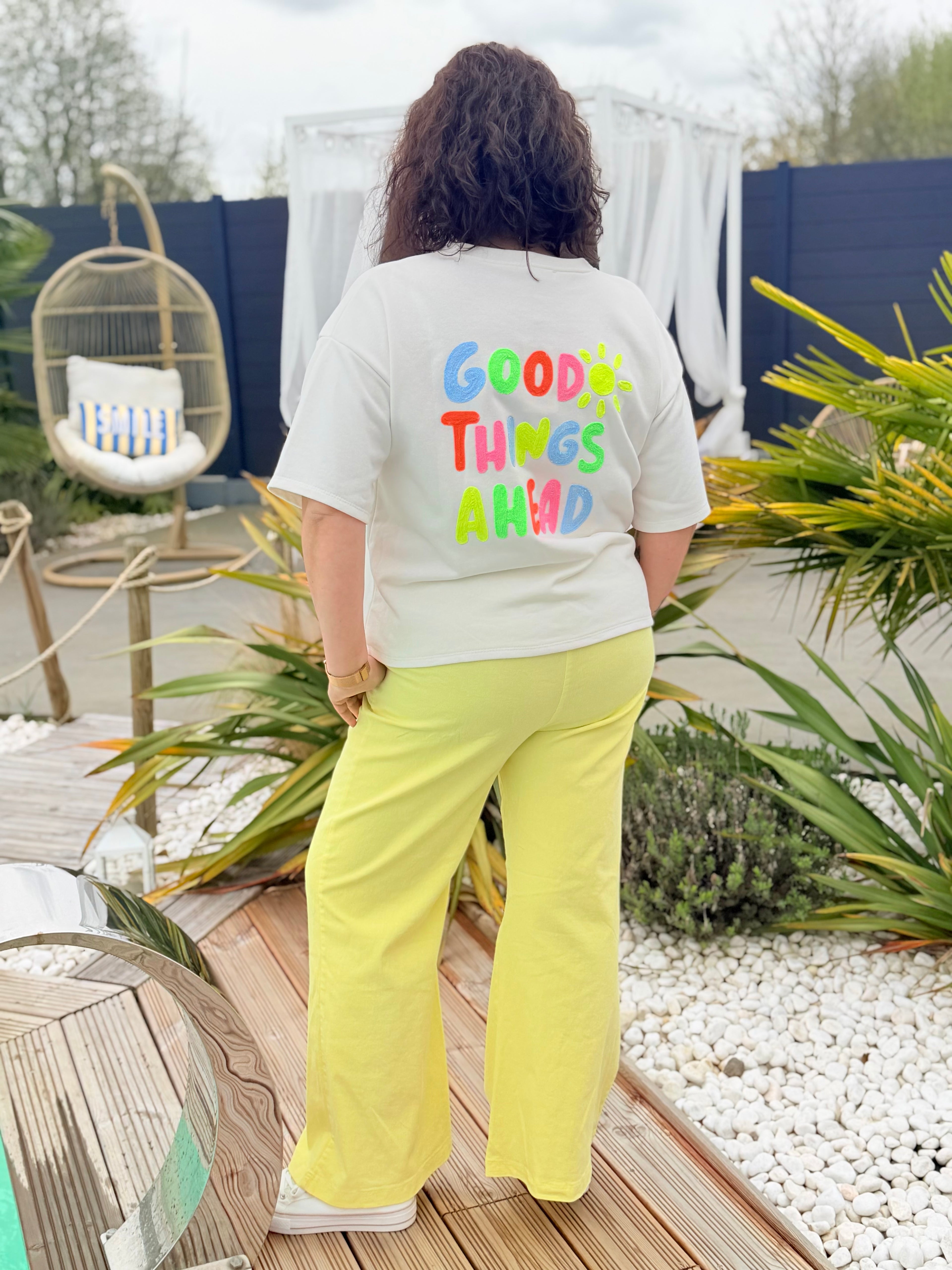 Le pantalon Méa jaune