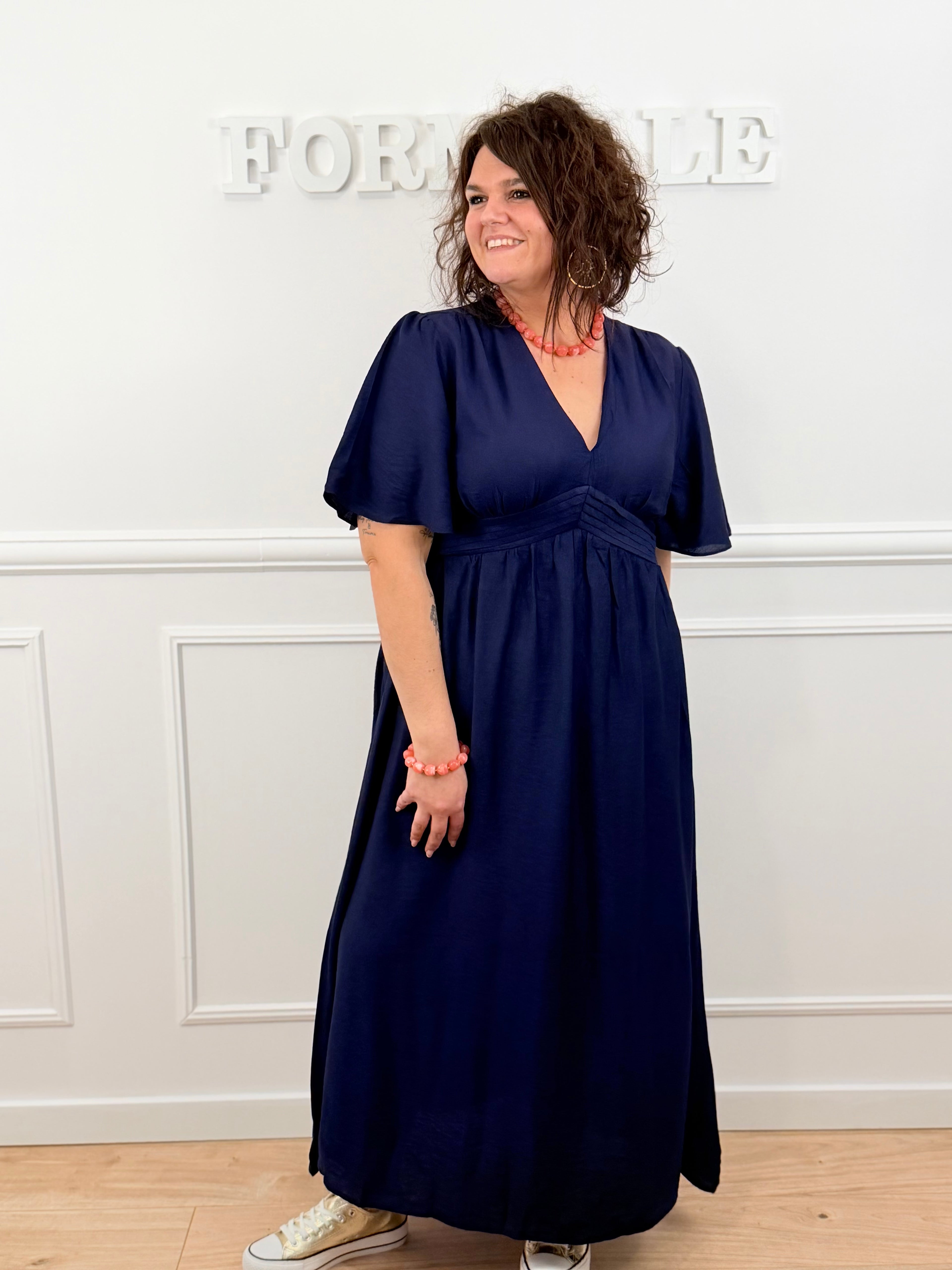 Robe Maelys bleu marine