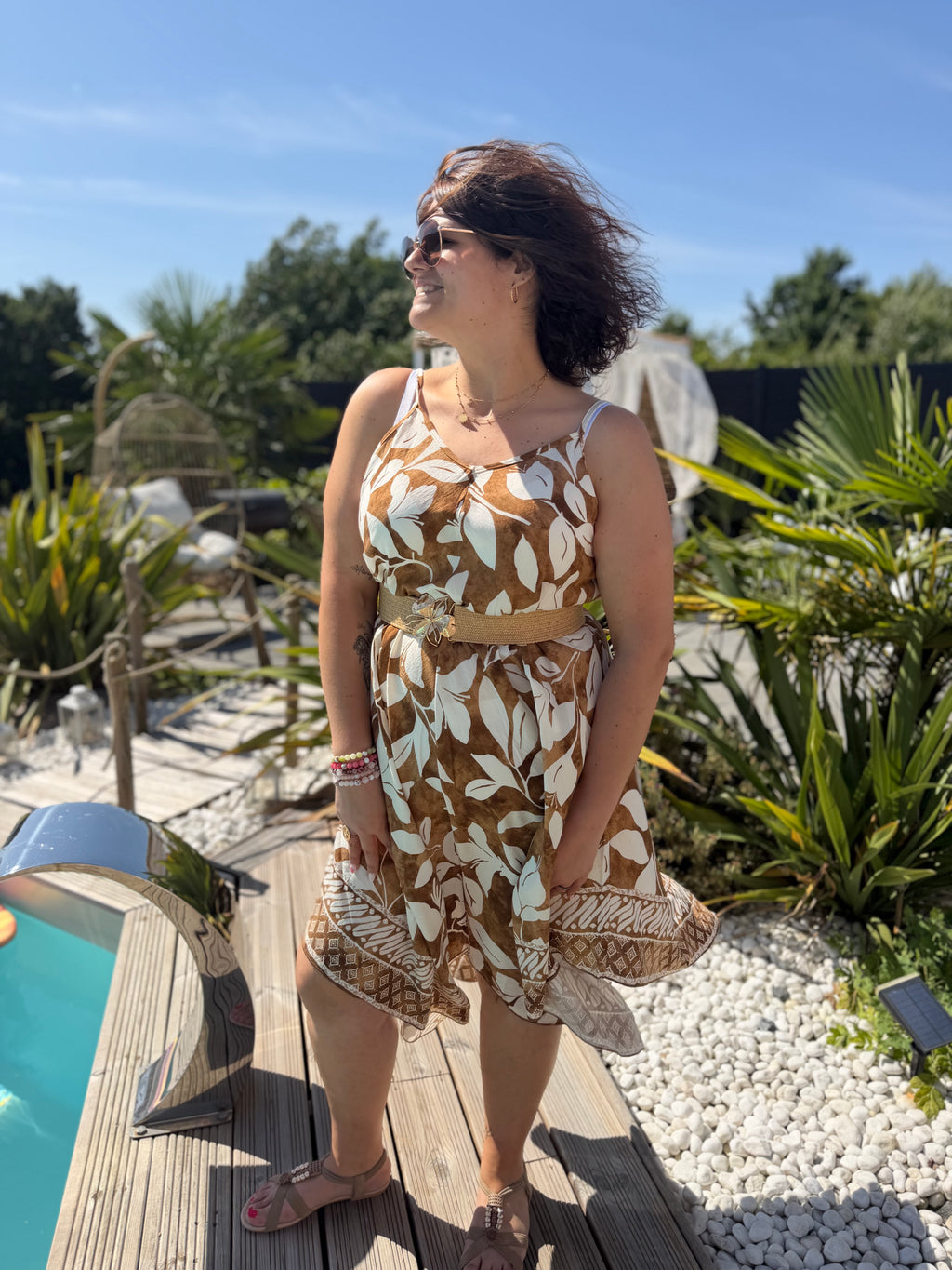 Robe Zélie camel