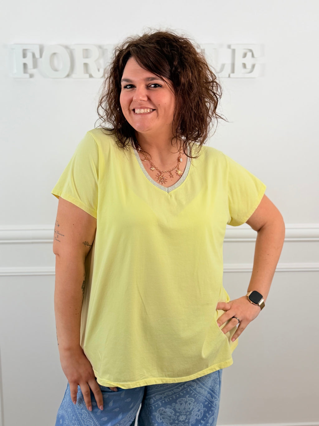 T-shirt Jena jaune