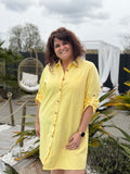 La robe chemise jaune