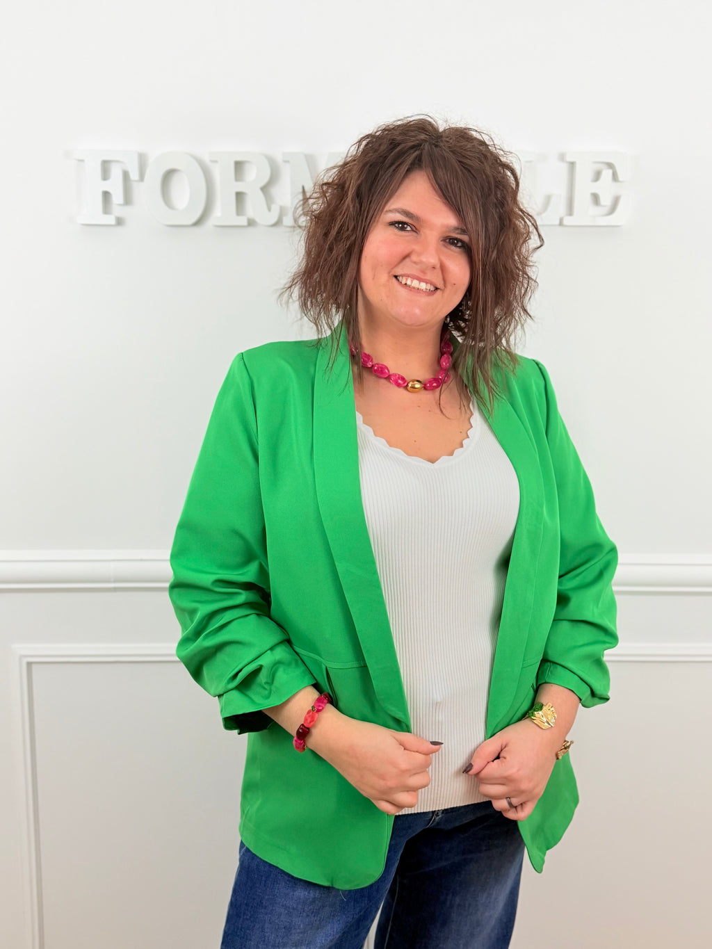 Le blazer Soléa vert