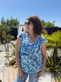 Top Corie bleu
