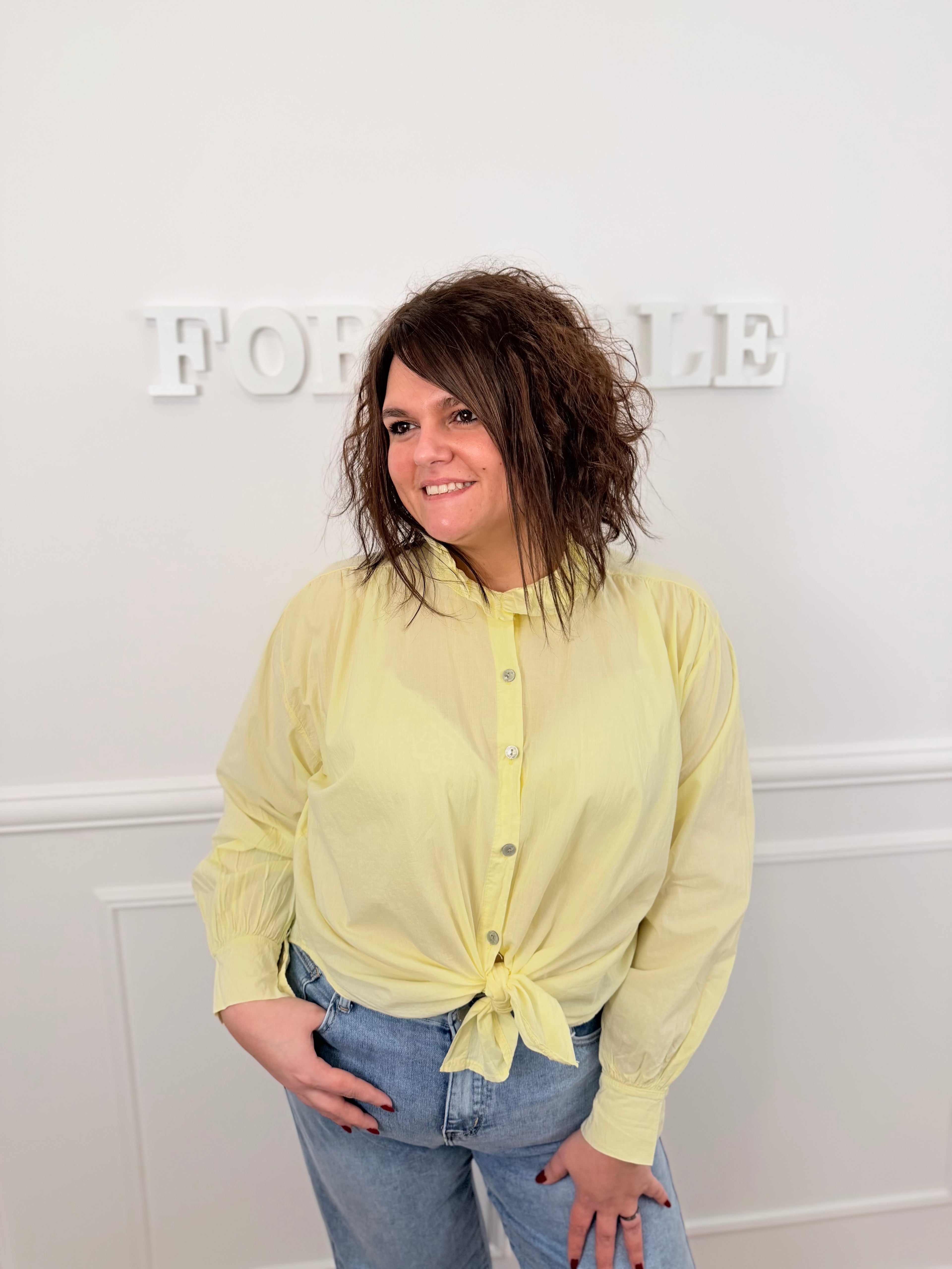 Chemiser Lori jaune