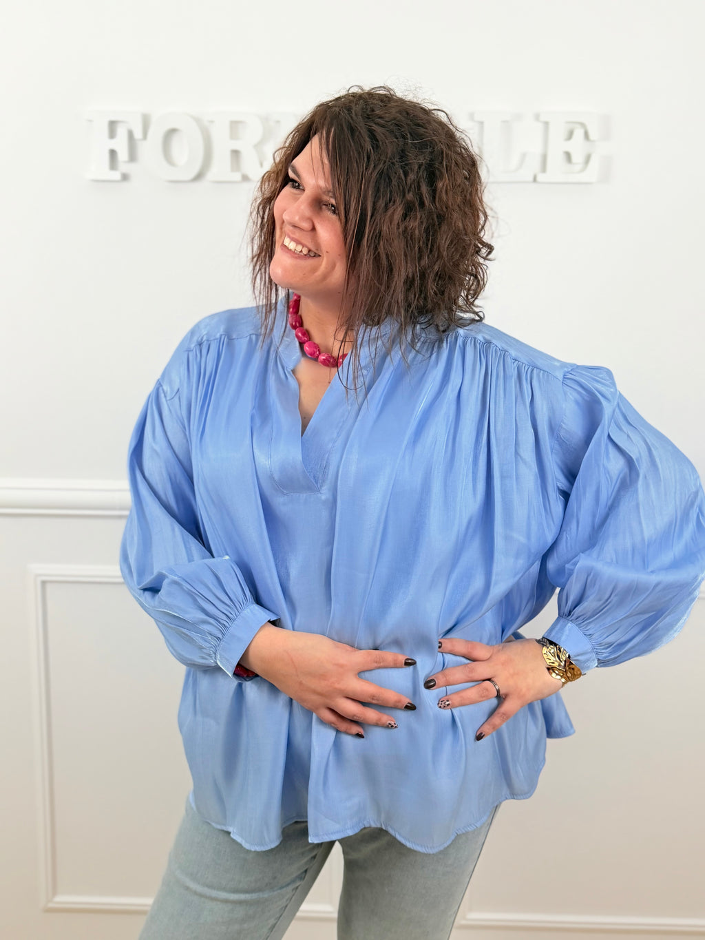 Blouse Naia bleu