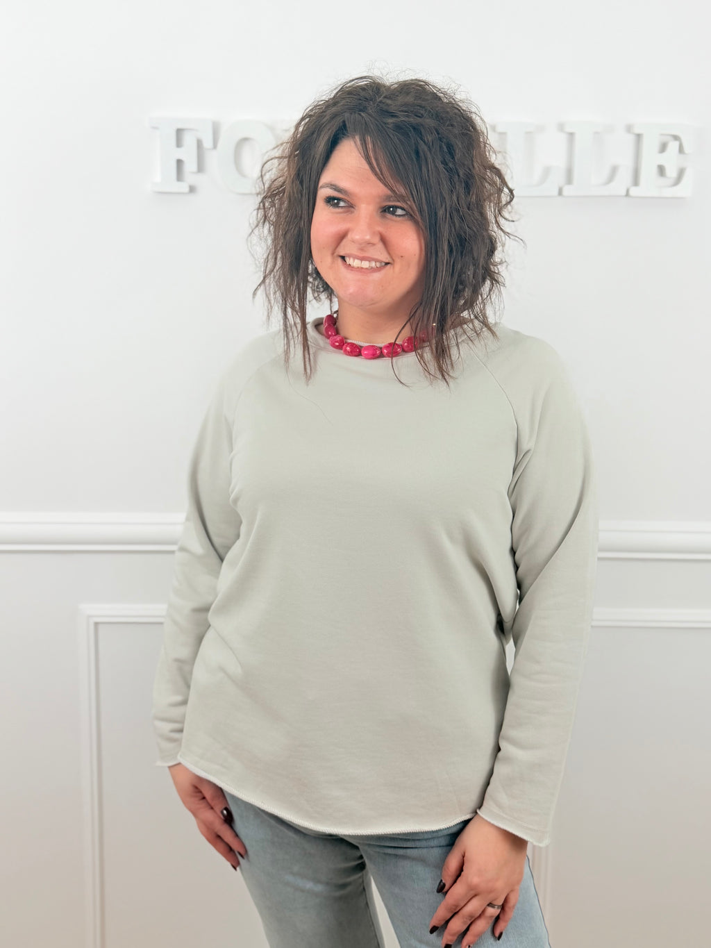 Pull Lana beige doux