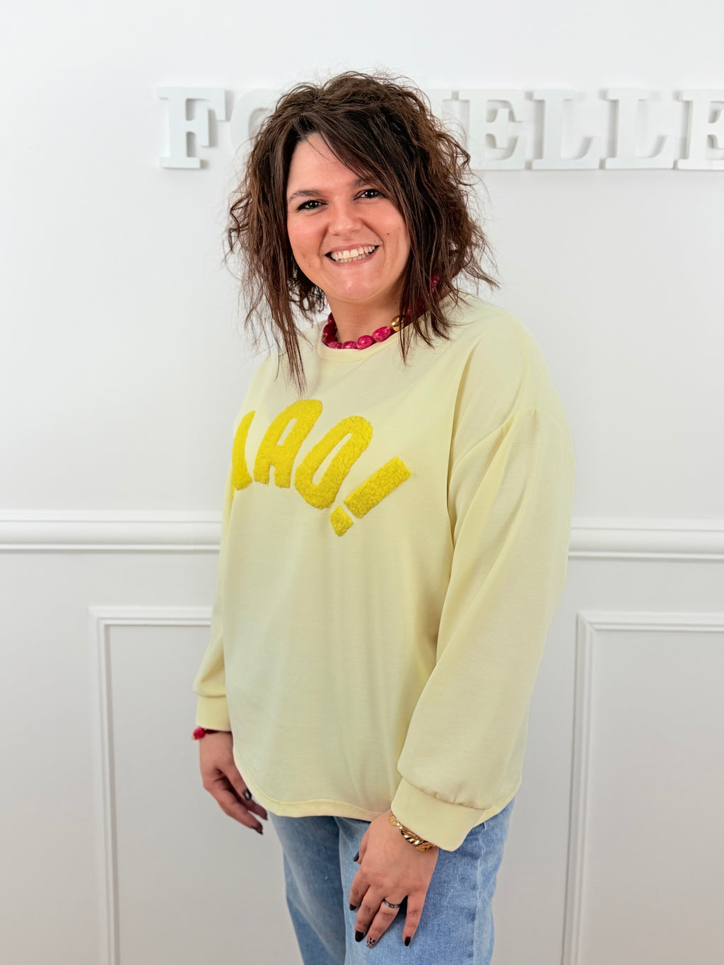 Sweat Ciao jaune
