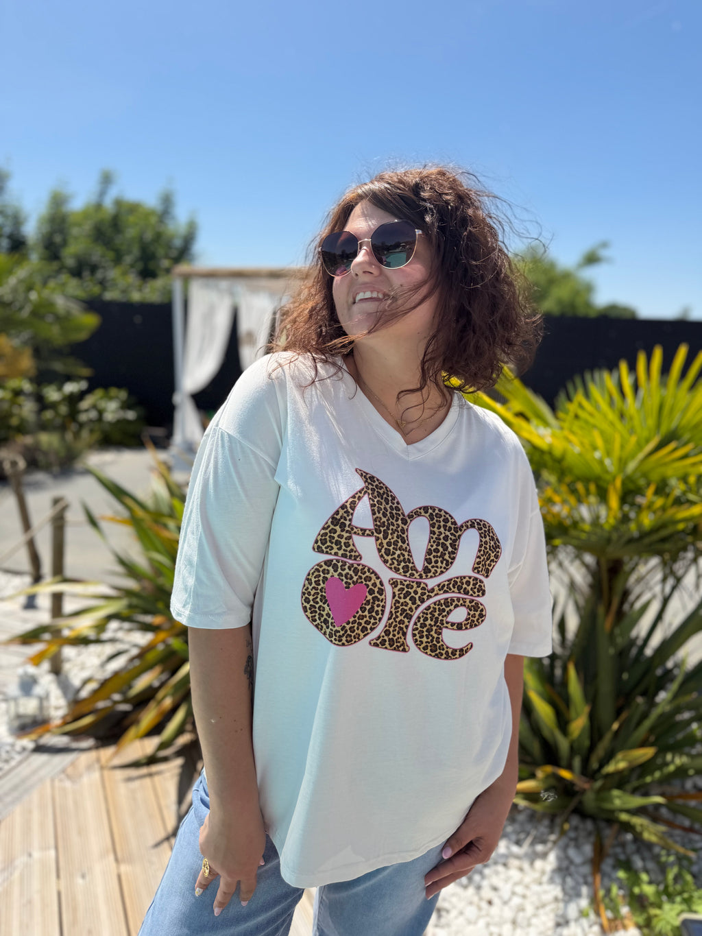T-shirt Amore Léopard
