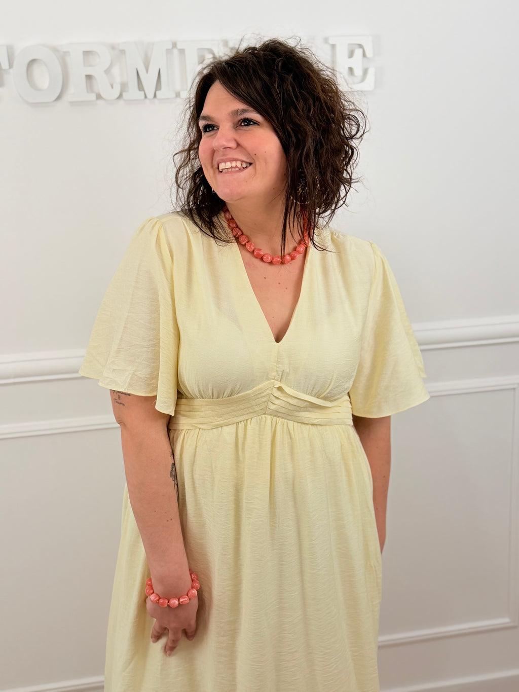 Robe Maelys jaune