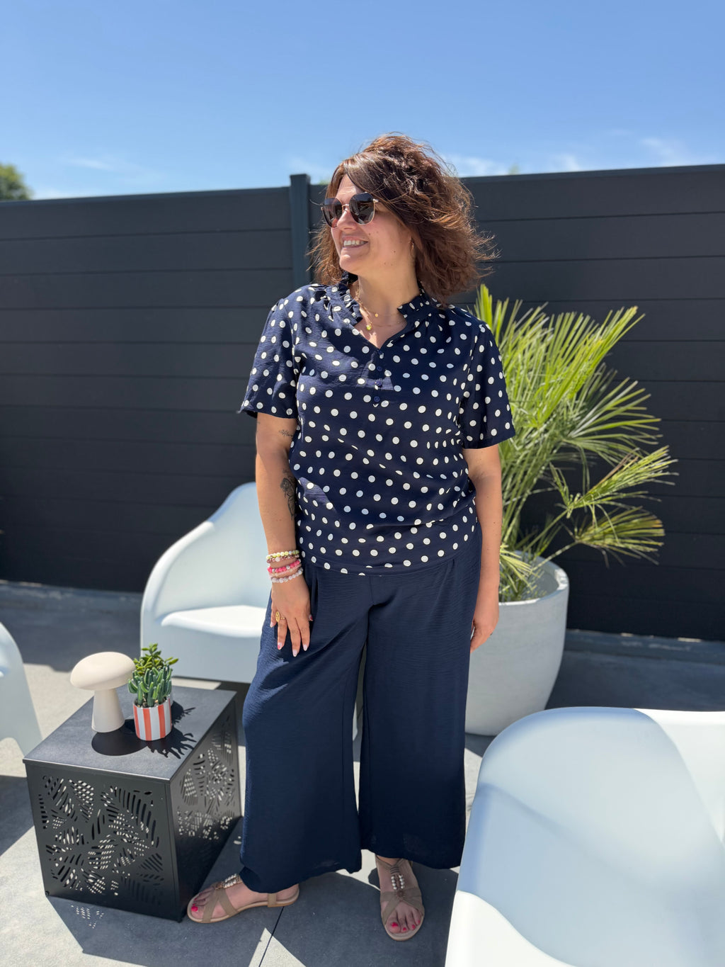 Blouse Orora bleu marine