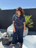 Pantalon fluide Marina bleu marine