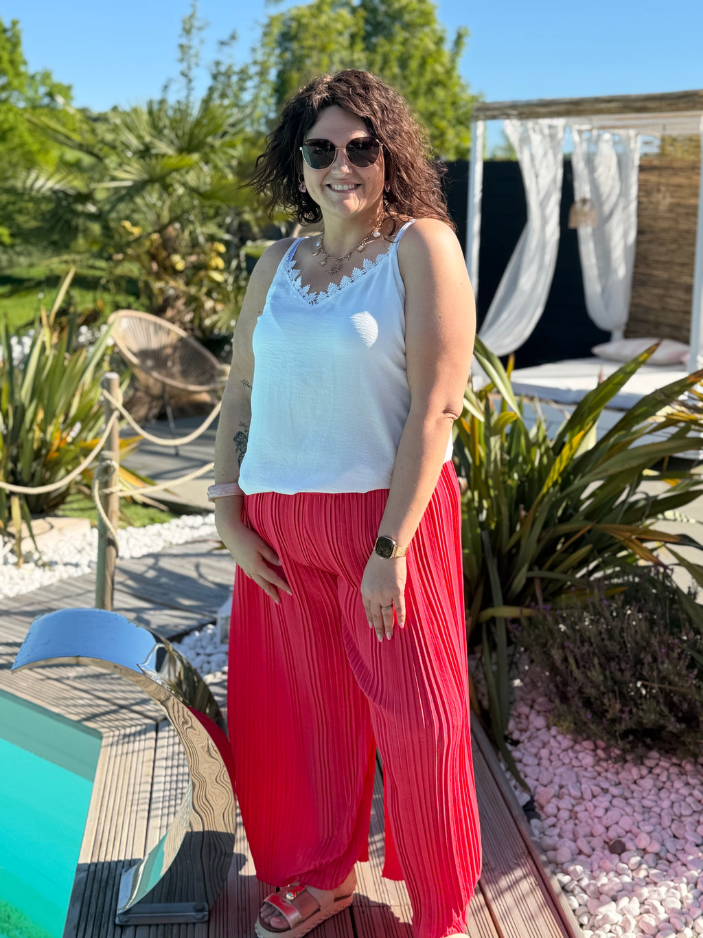 Pantalon plissé