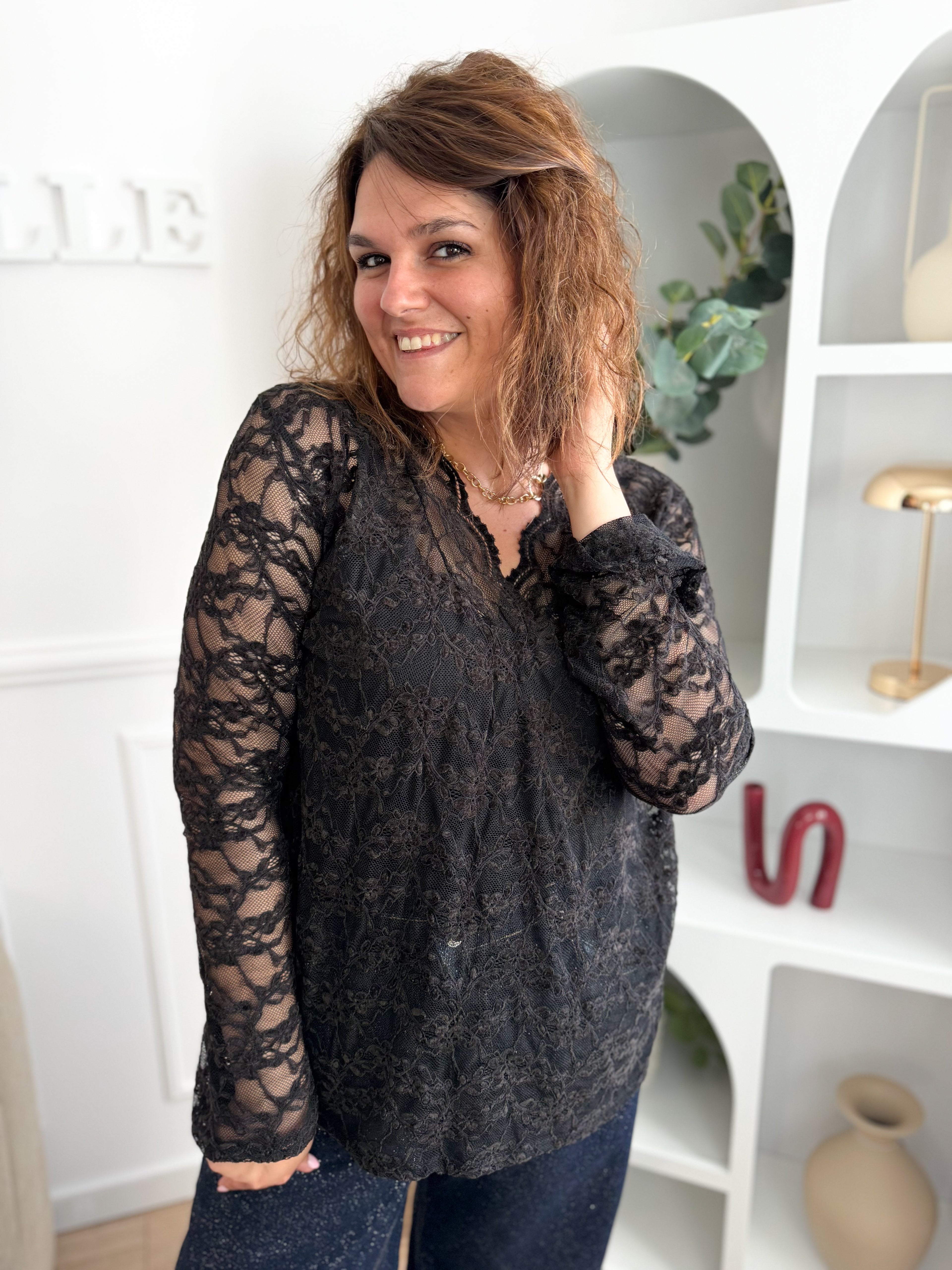 Blouse dentelle Olia