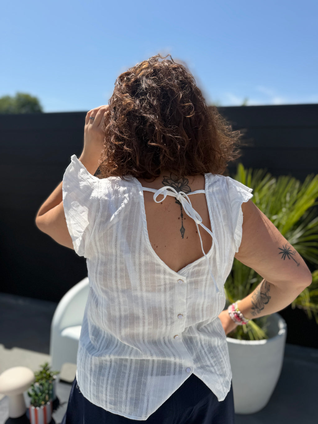 Blouse Zoé blanche