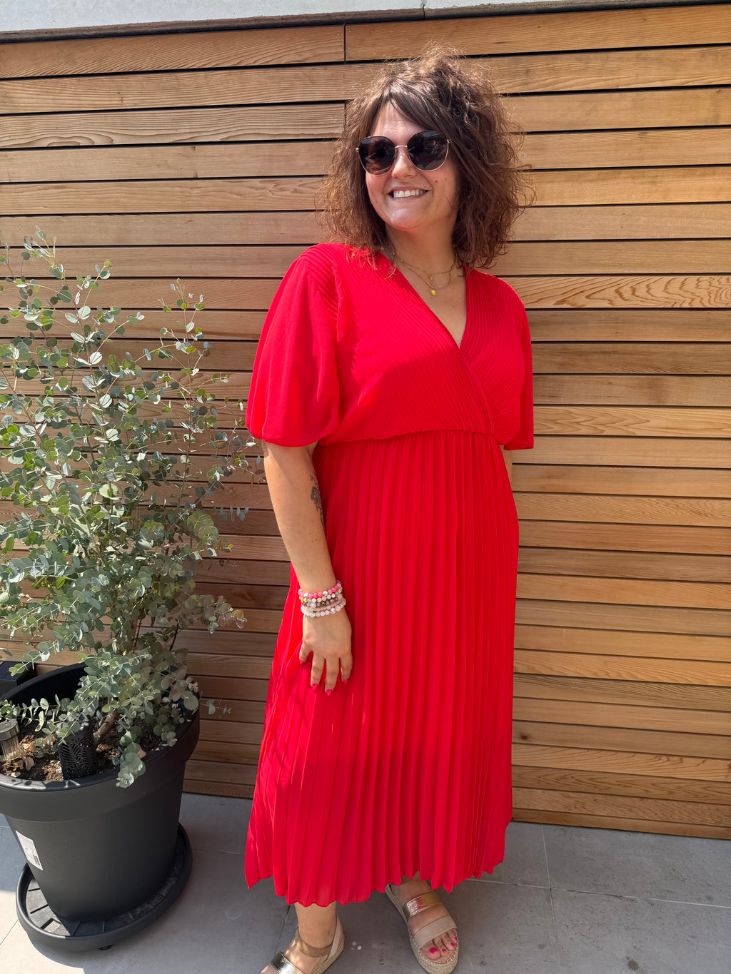La robe Cassandre rouge