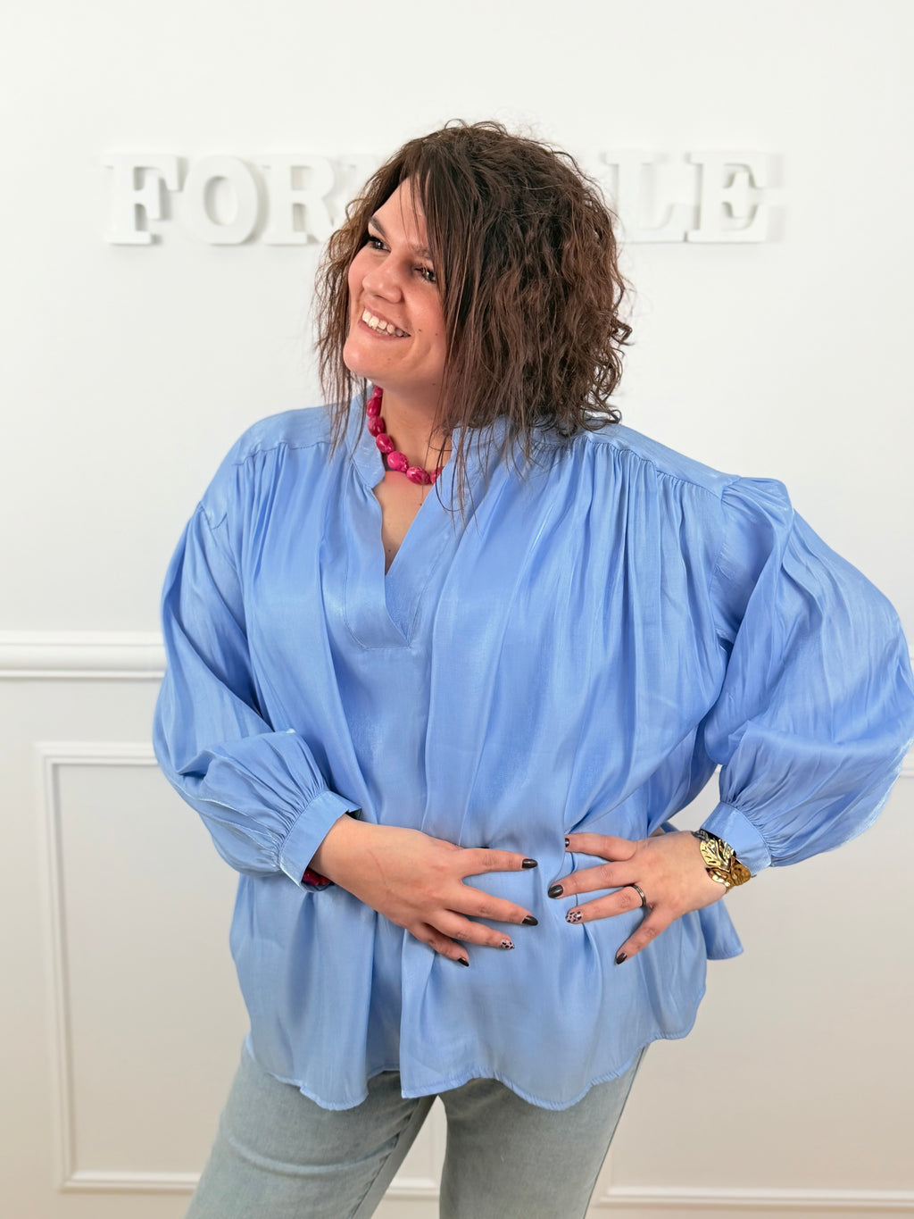 Blouse Naia bleu