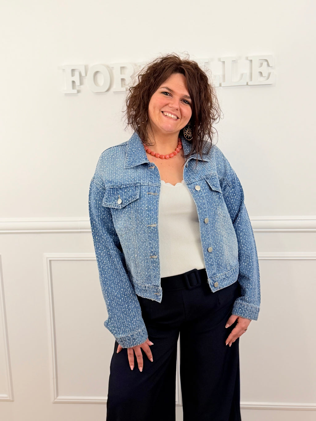 Veste en jeans Elora