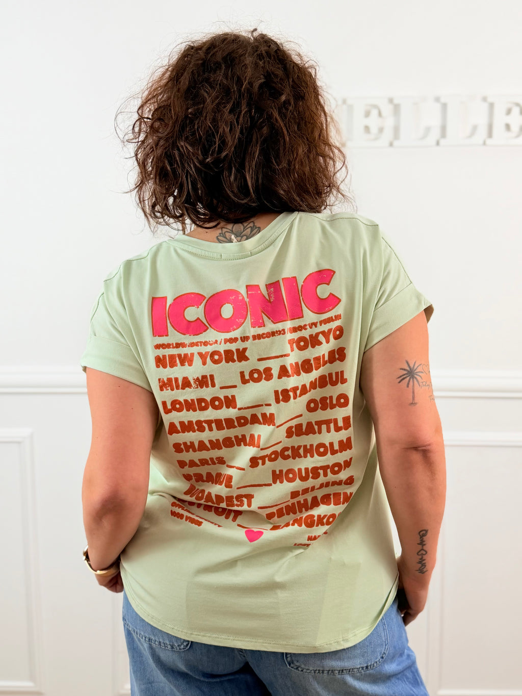 T-shirt Iconic vert d’eau