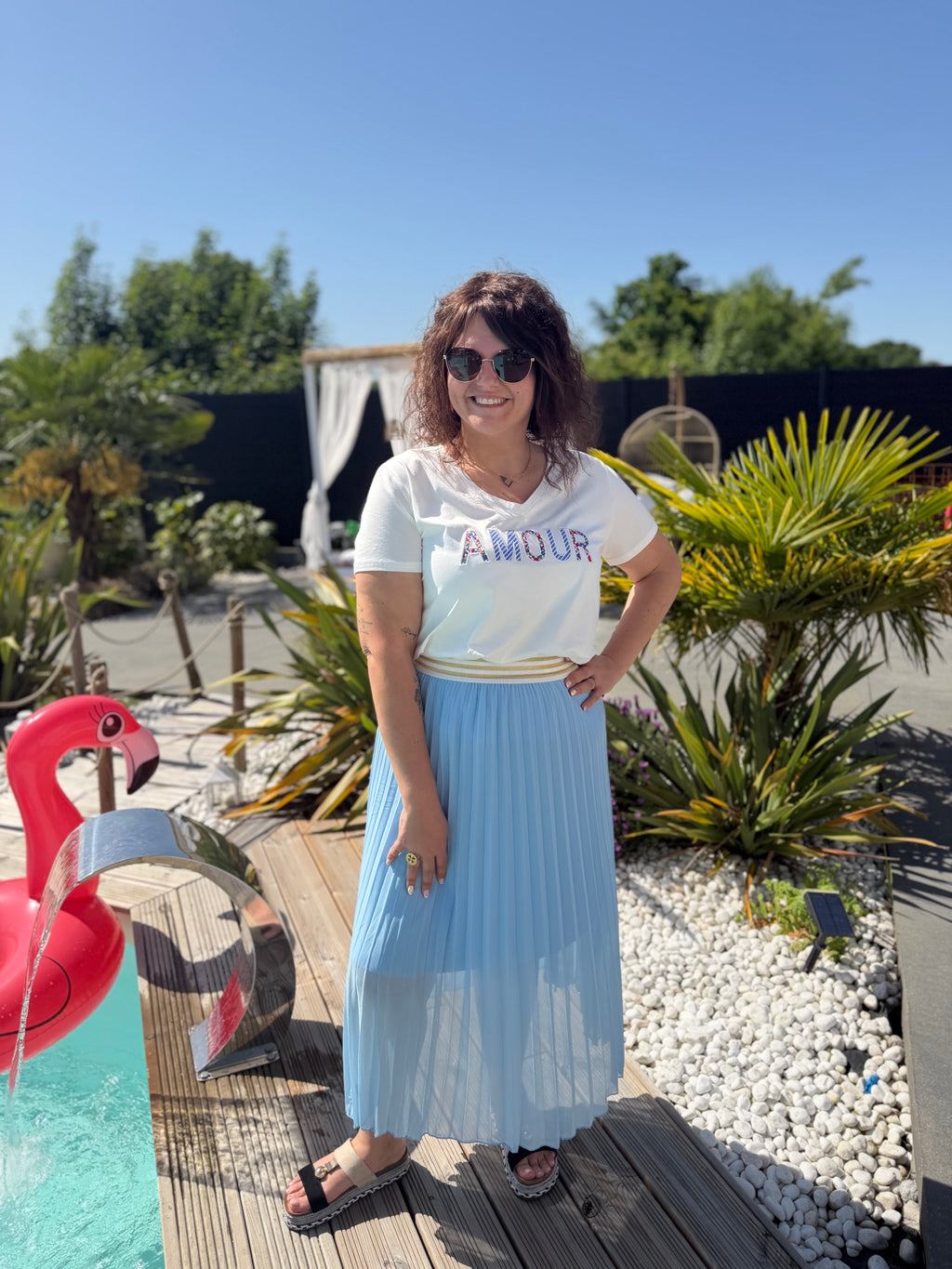 T-shirt amour bleu