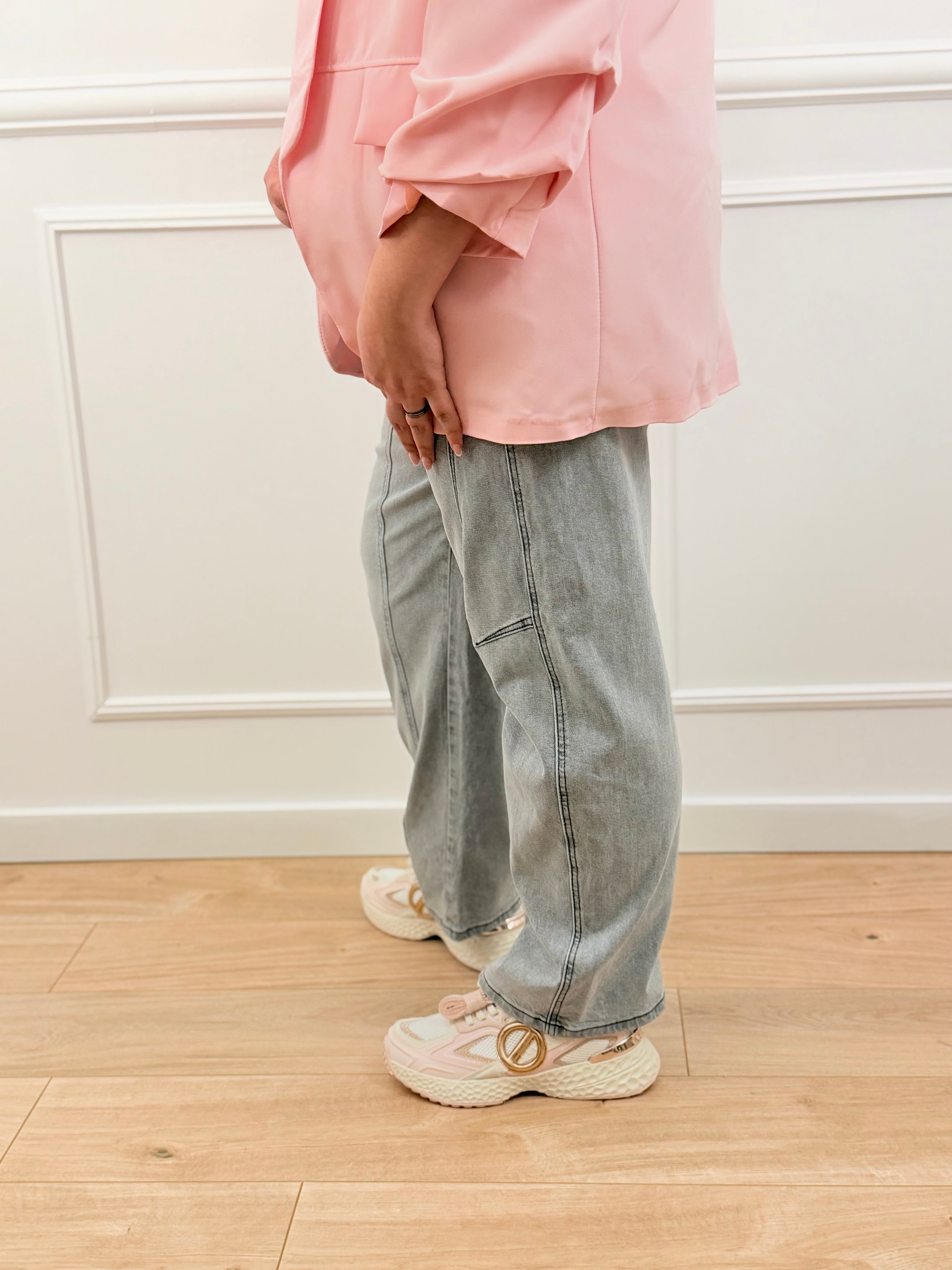 Jeans Mélia gris clair