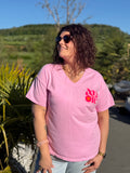 T-shirt Amore rose