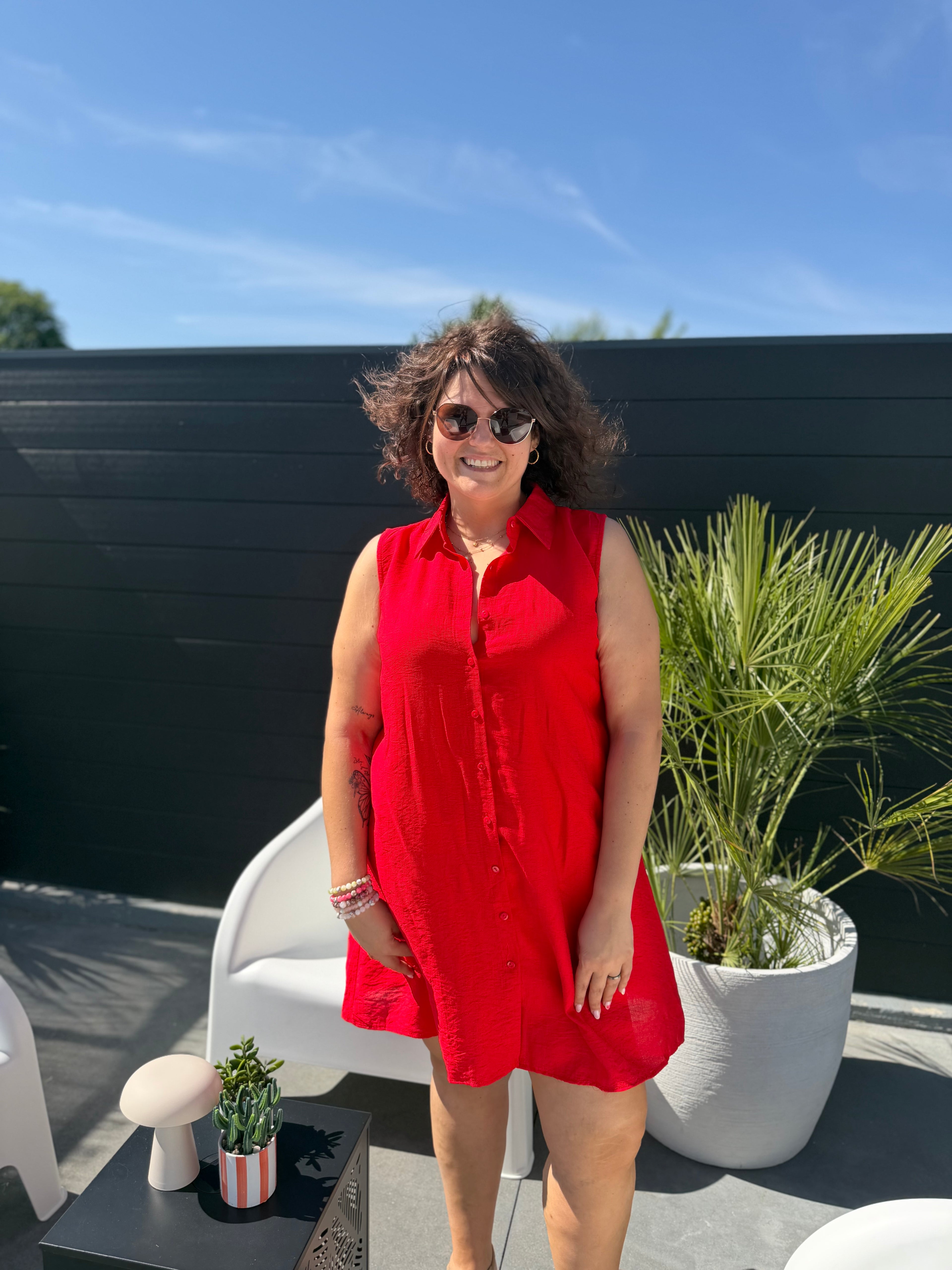 La robe Amalia rouge