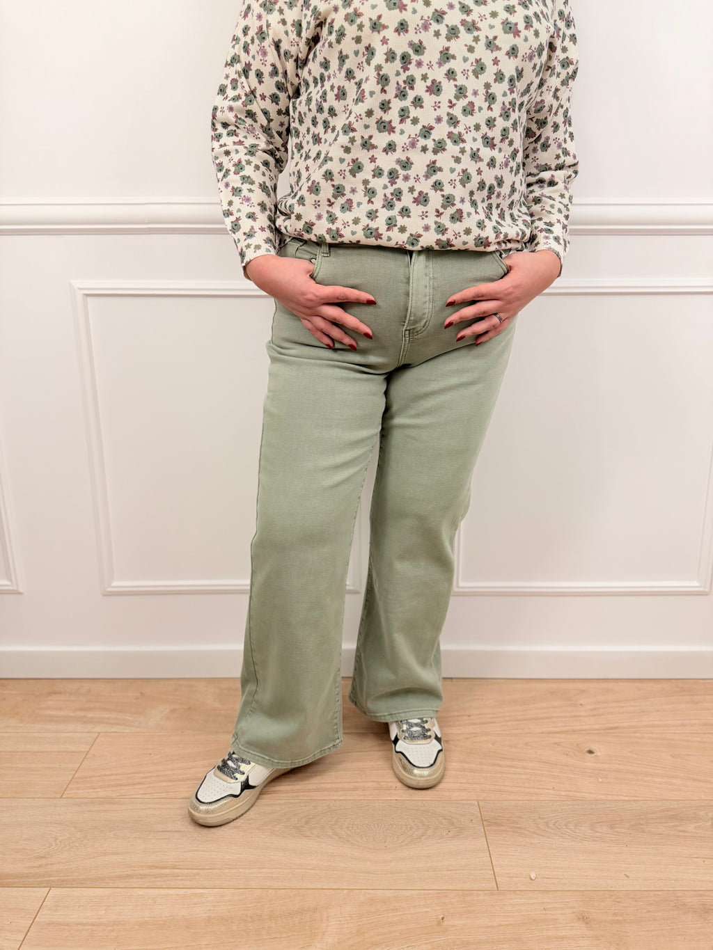 Jeans Loaly kaki clair