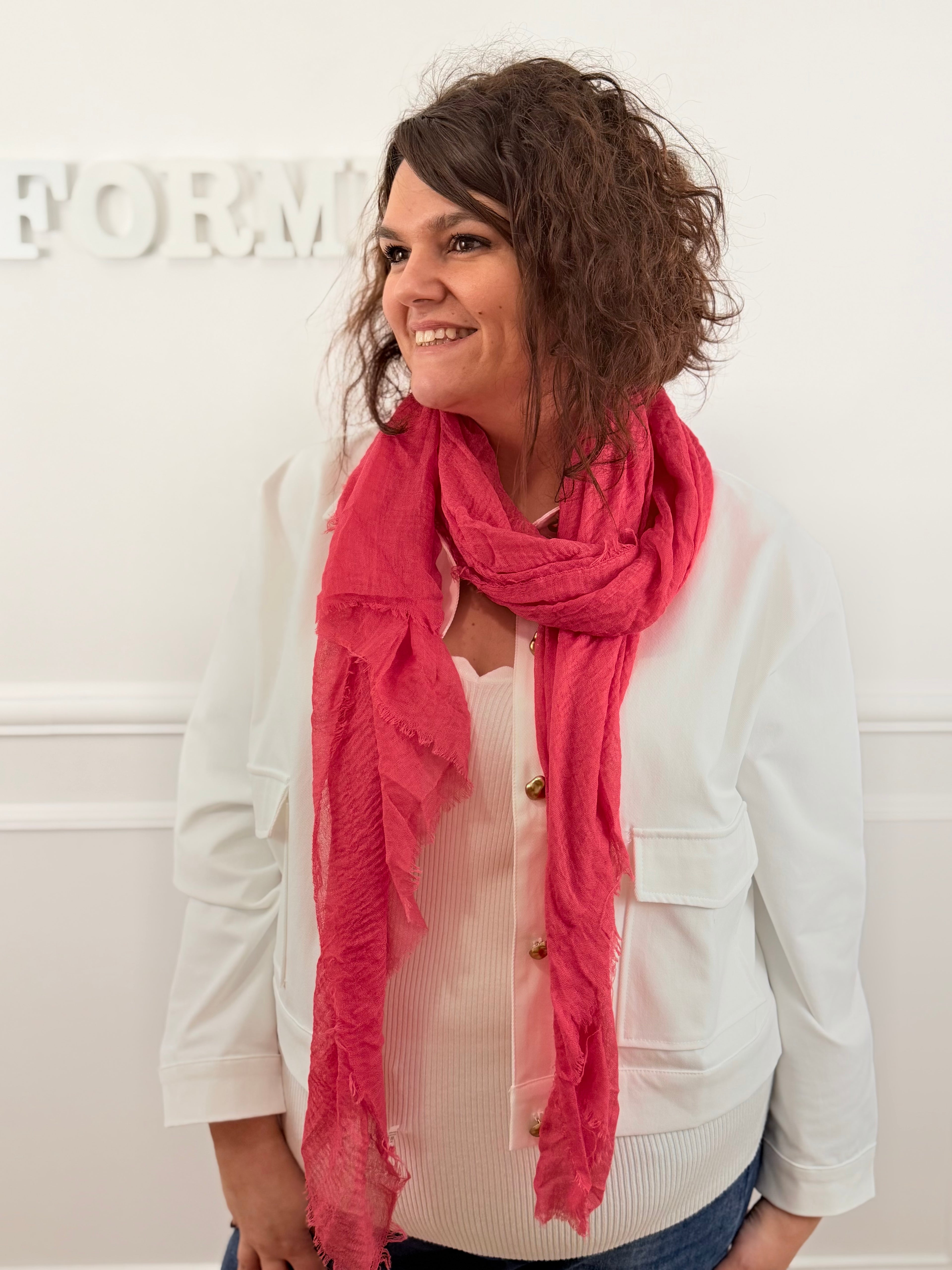 Le foulard Loana fushia