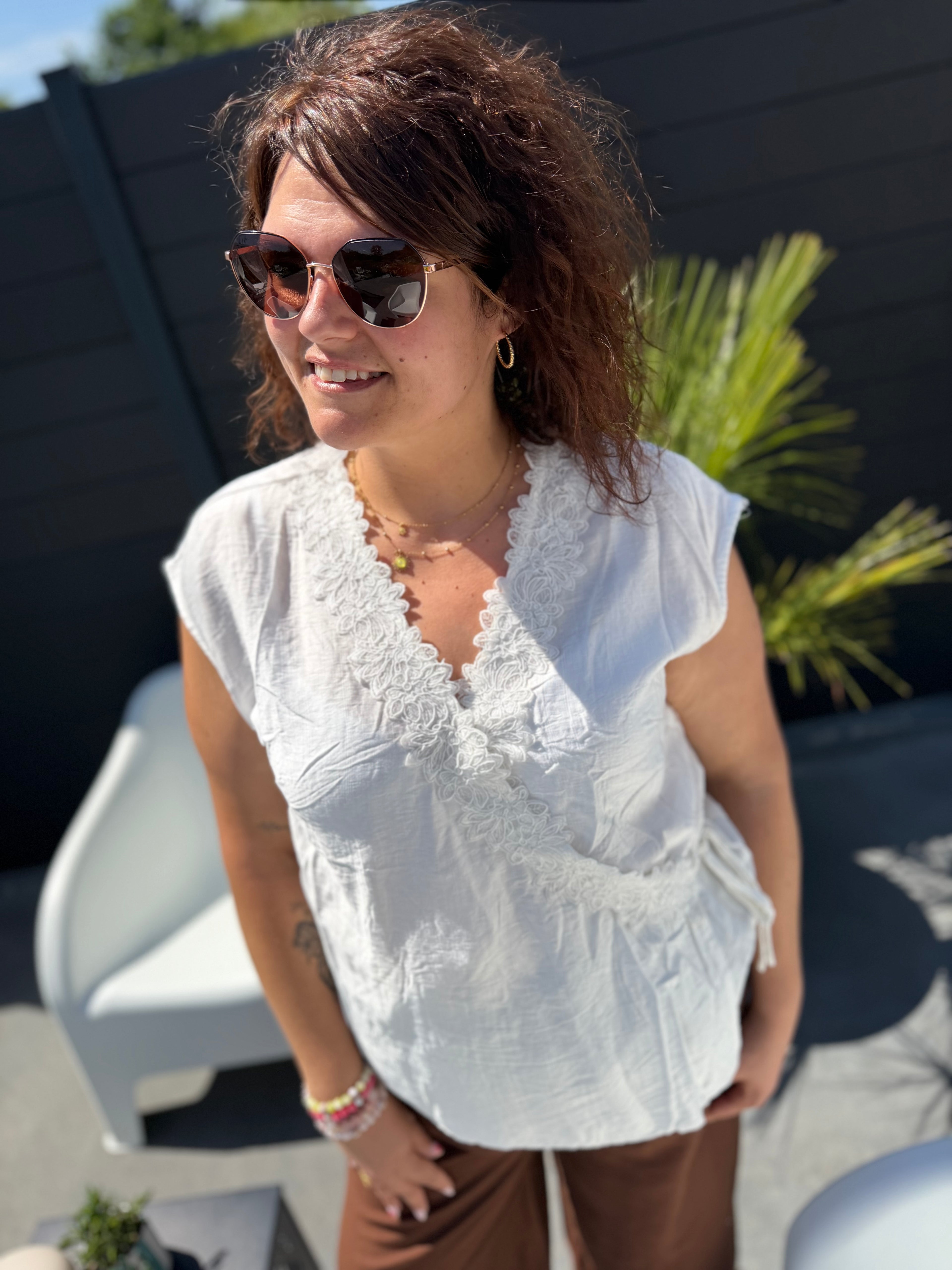 Blouse Cloé blanche
