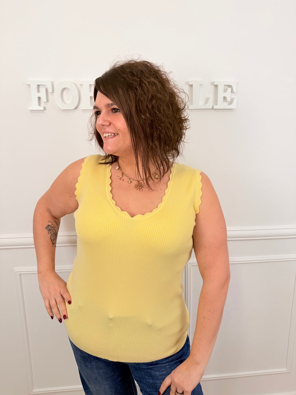 Top Pixy jaune