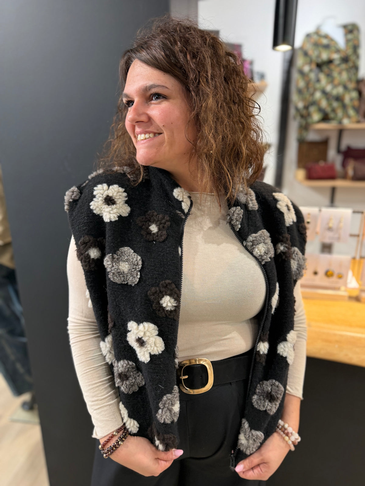 Veste sans manches Flora