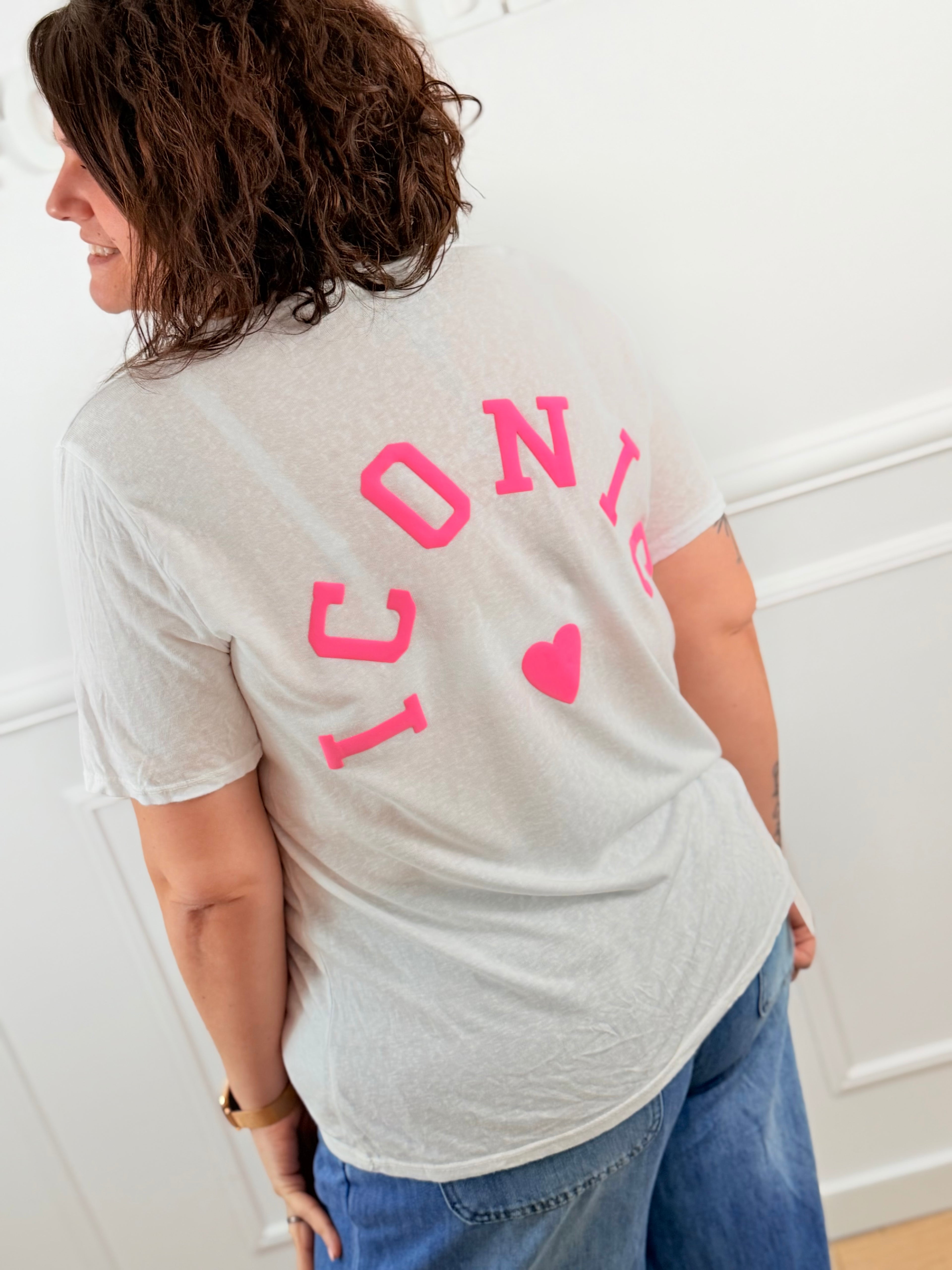 T-shirt Iconic blanc 🩷
