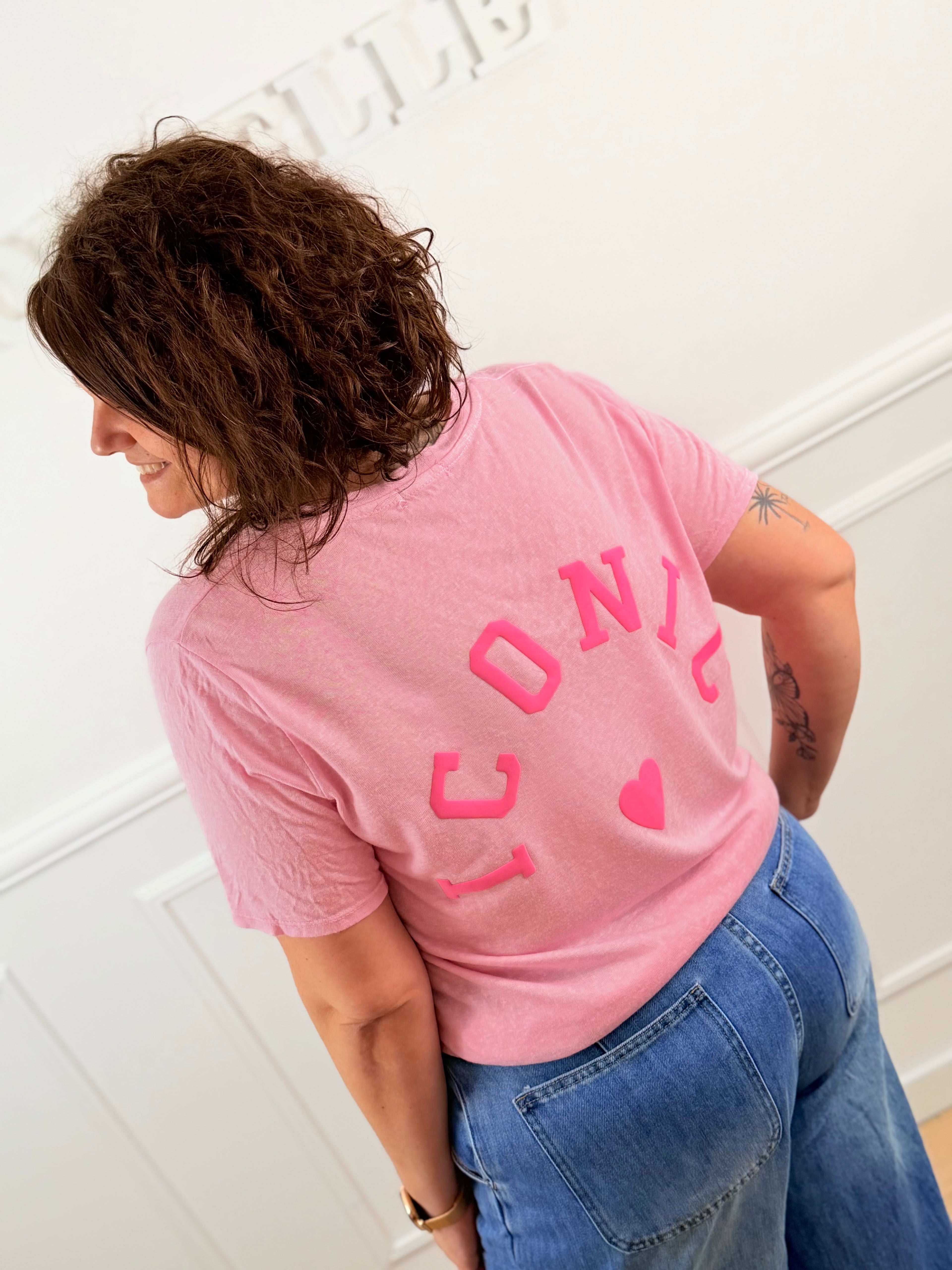 T-shirt Iconic rose 🩷
