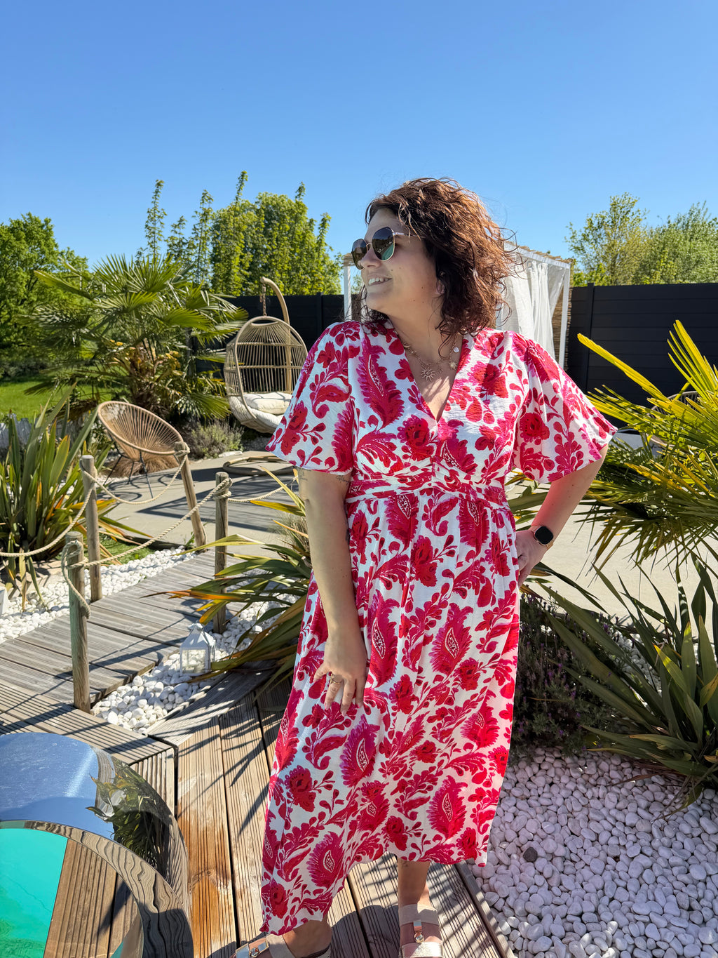 Robe Ysaline fushia